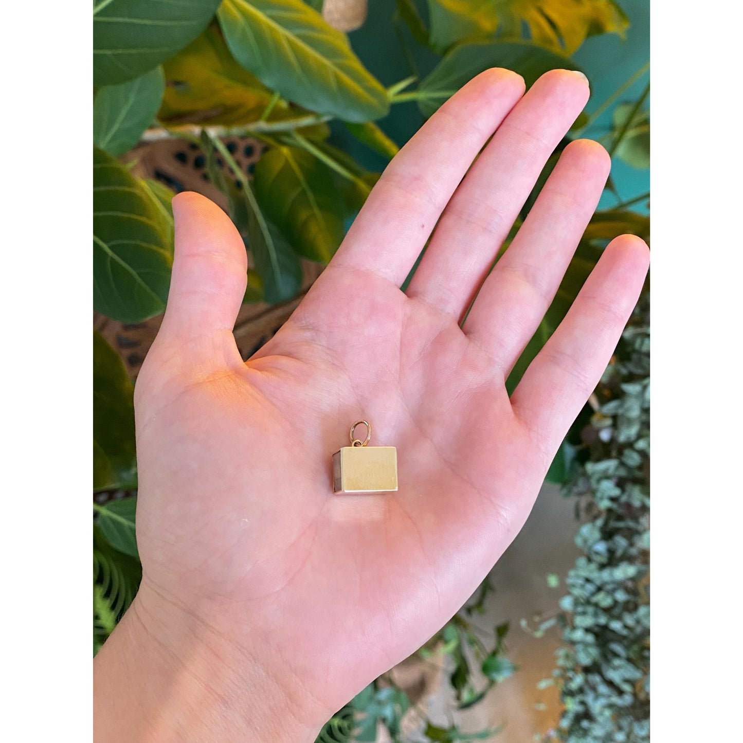 Vintage 14k Yellow Gold Money Box in Emergency Break Glass Charm