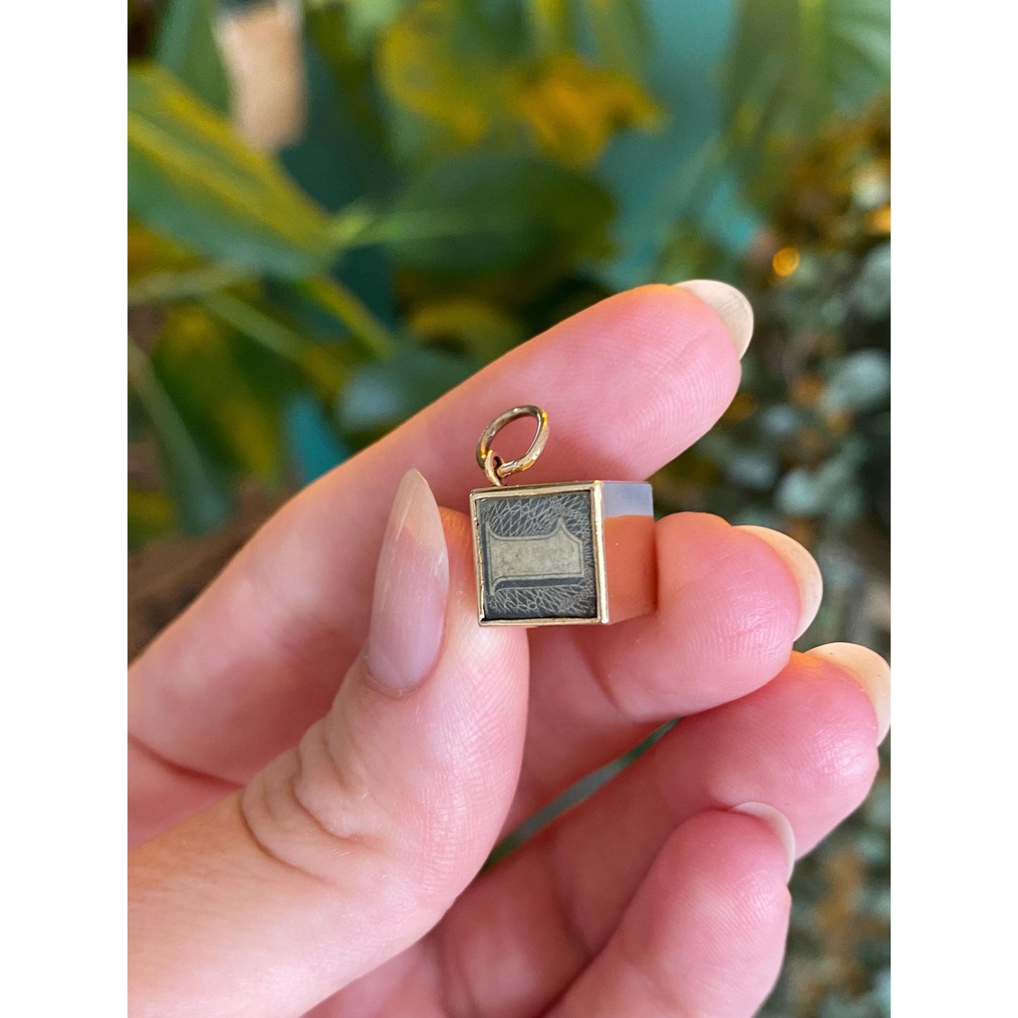 Vintage 14k Yellow Gold Money Box in Emergency Break Glass Charm