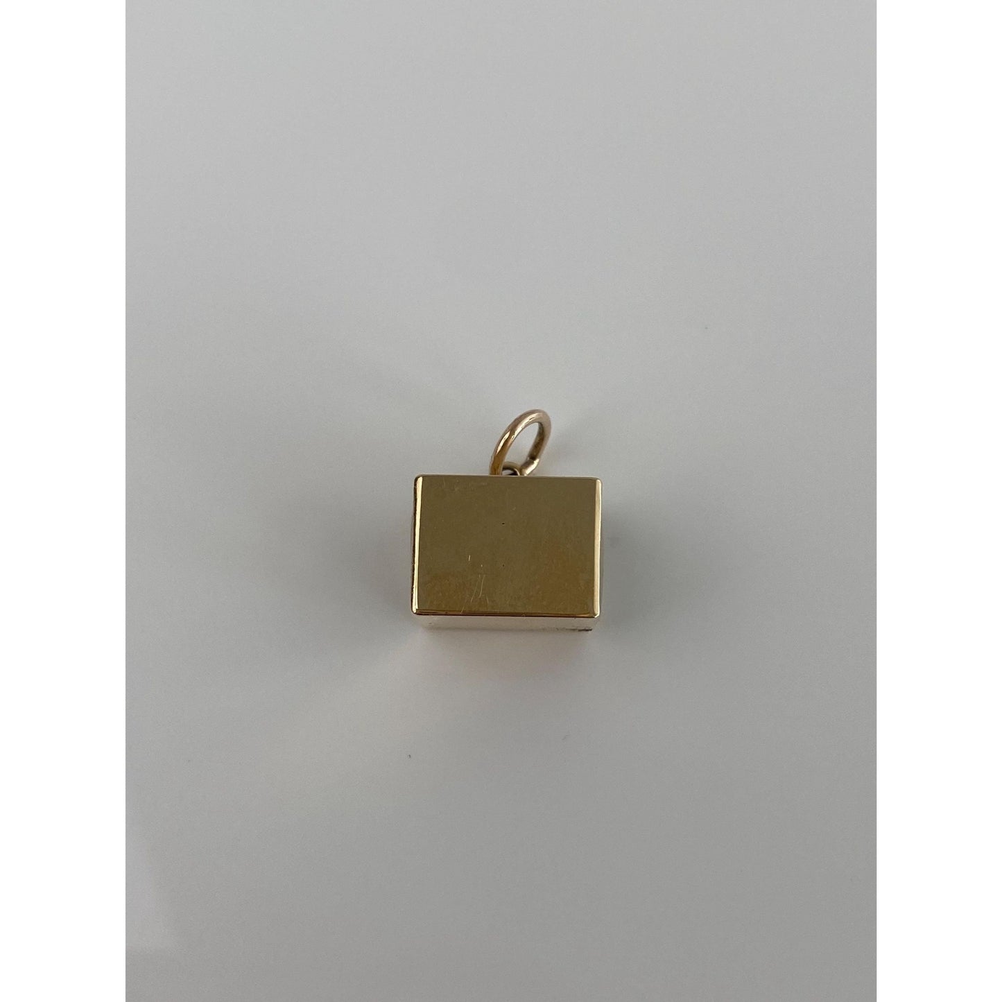 Vintage 14k Yellow Gold Money Box in Emergency Break Glass Charm