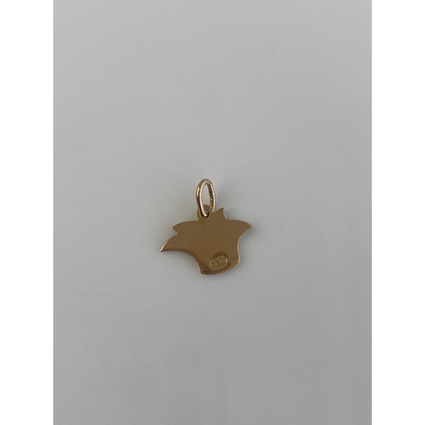 Vintage Solid 14k Yellow Gold Enamel Jester Hat Charm