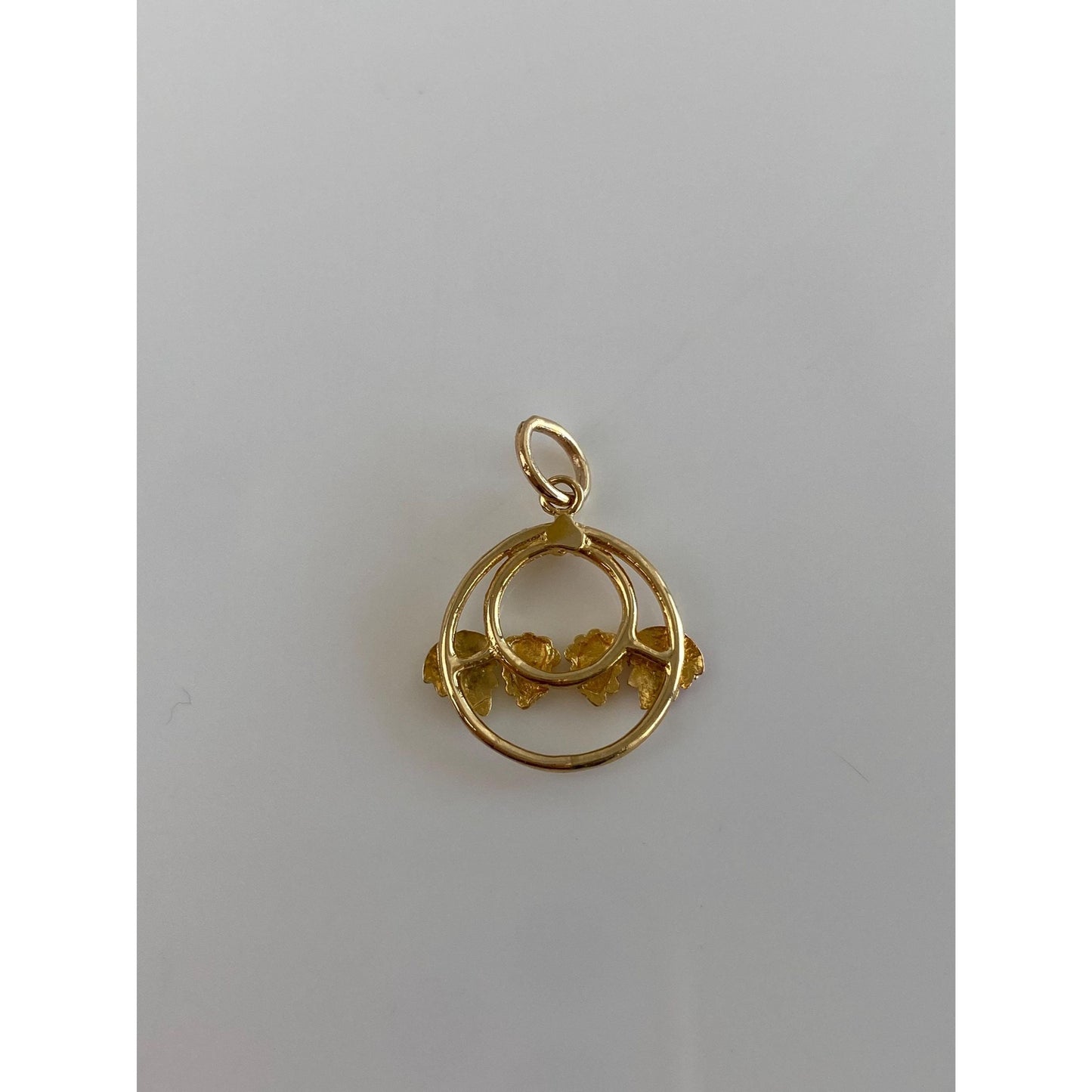 Vintage Solid 10k Black Hills Gold Grapevine Charm