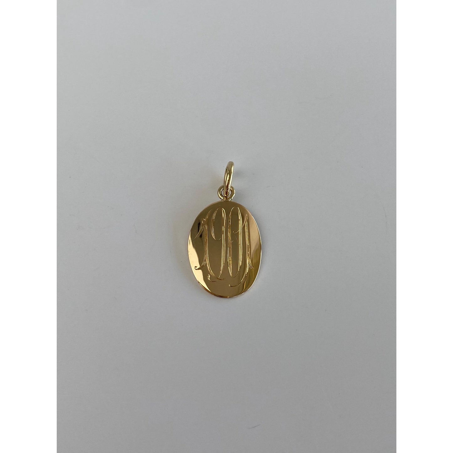 Solid 14k Yellow Gold '1901' Cufflink Conversion Charm