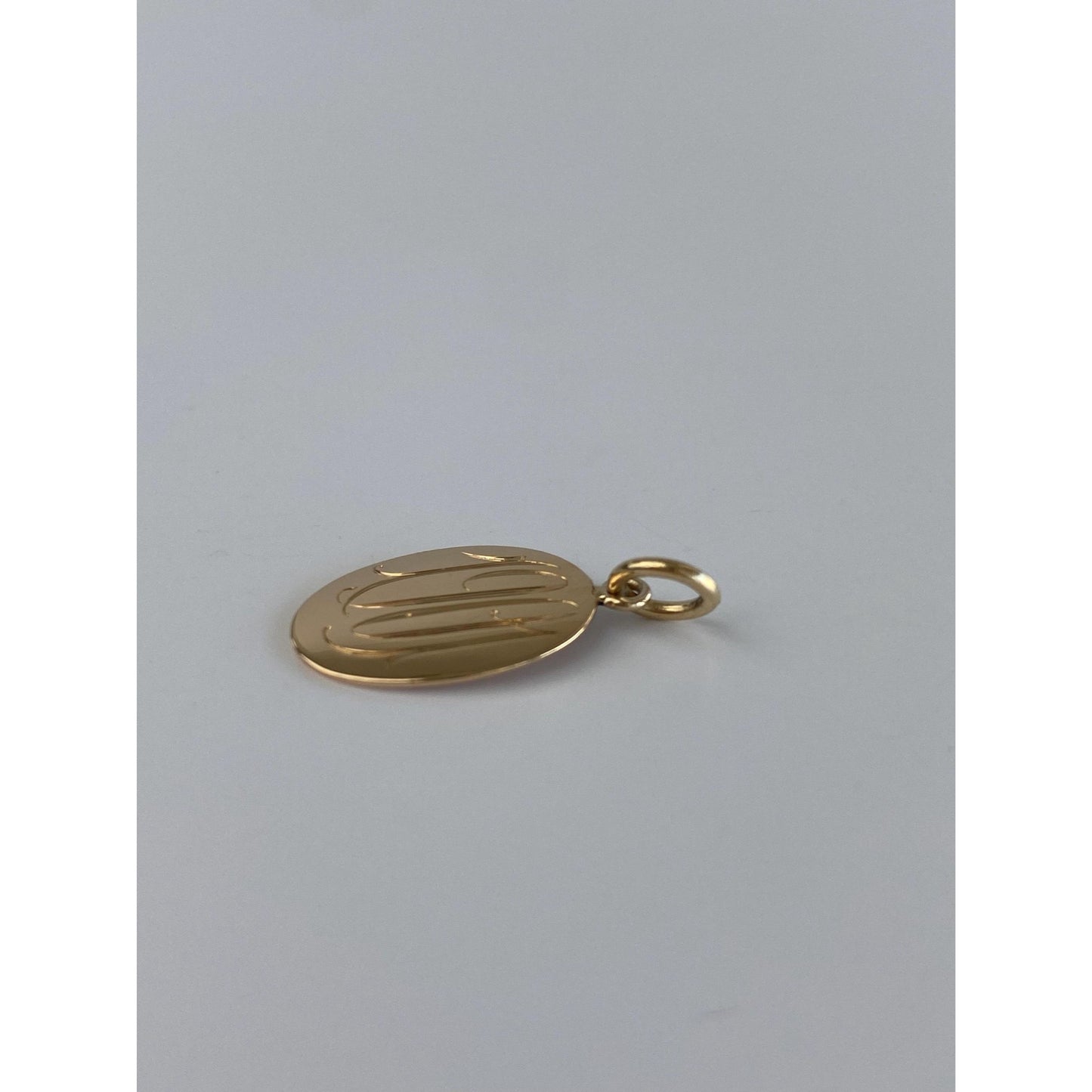 Solid 14k Yellow Gold '1901' Cufflink Conversion Charm