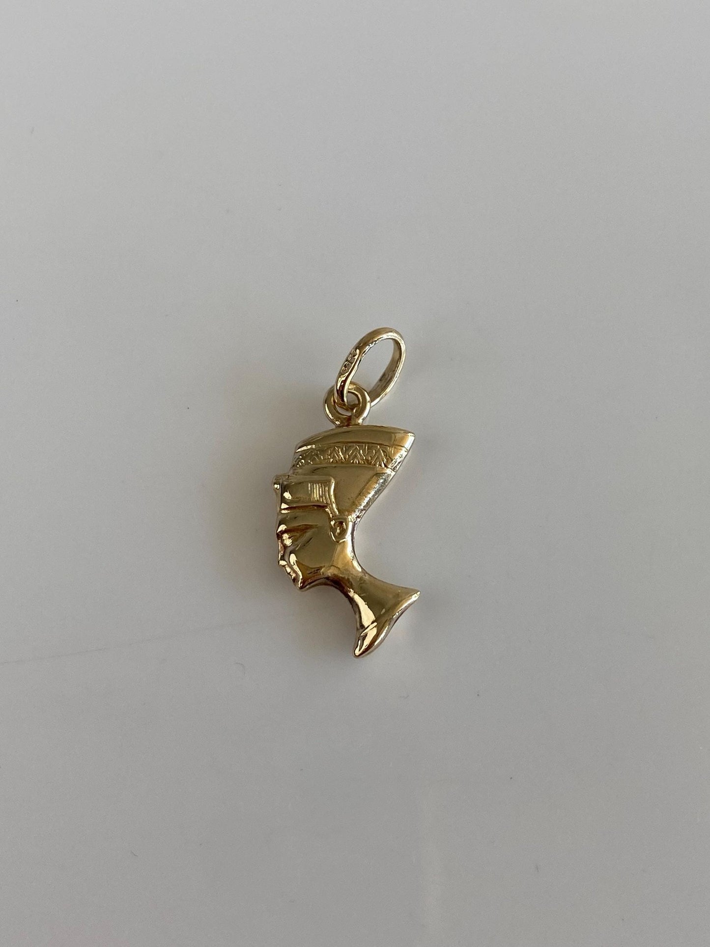 Vintage 14k Yellow Gold Egyptian Nefertiti Charm