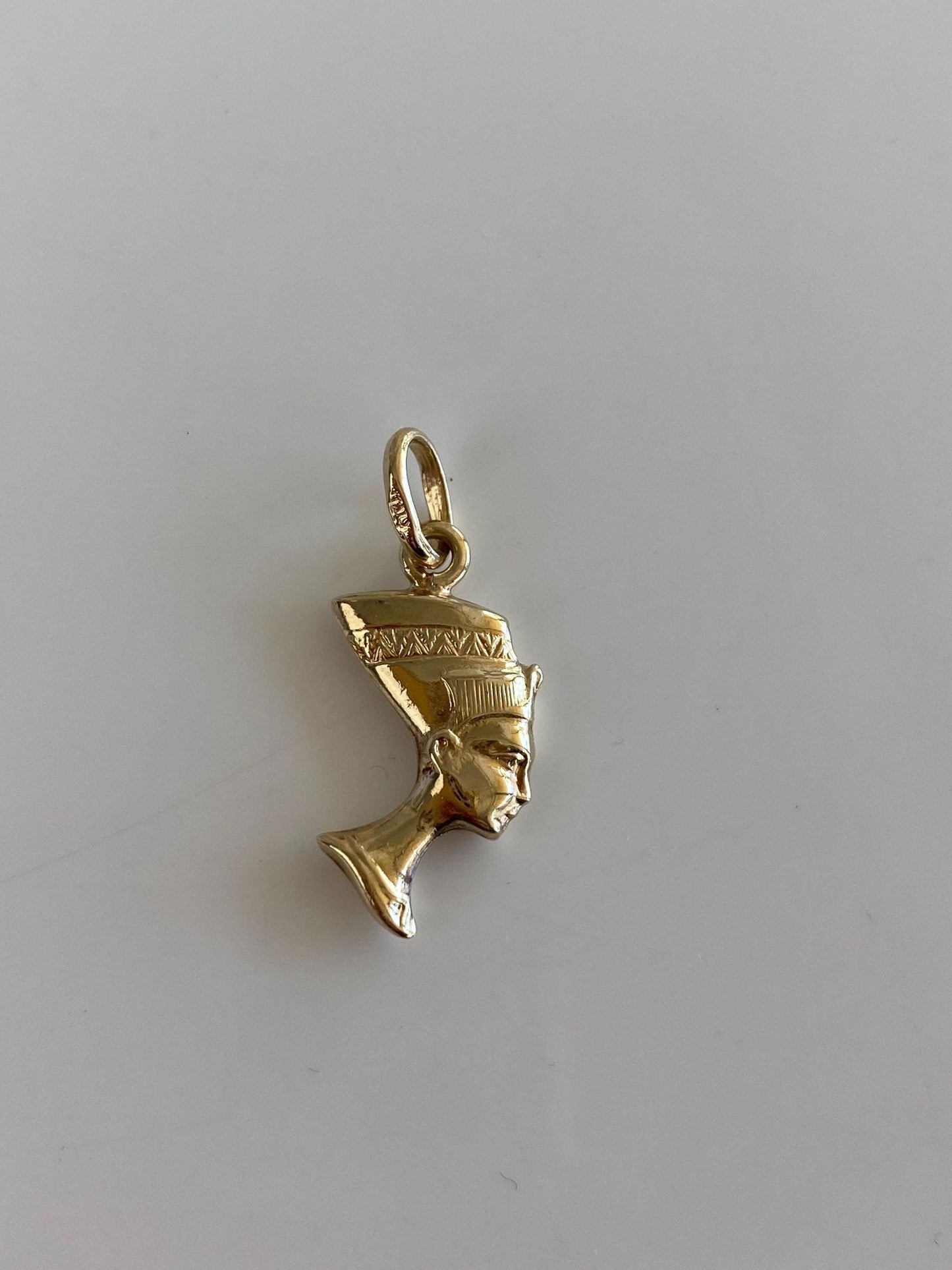 Vintage 14k Yellow Gold Egyptian Nefertiti Charm