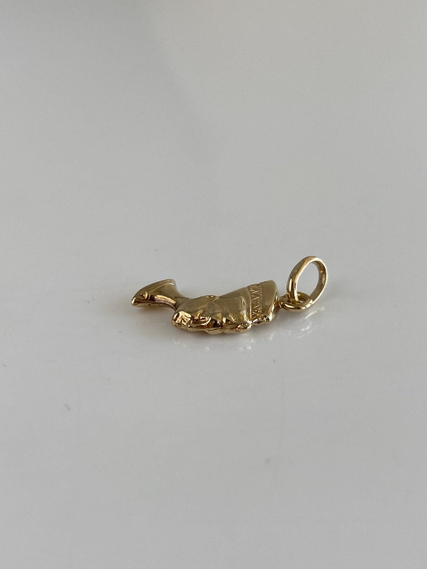 Vintage 14k Yellow Gold Egyptian Nefertiti Charm