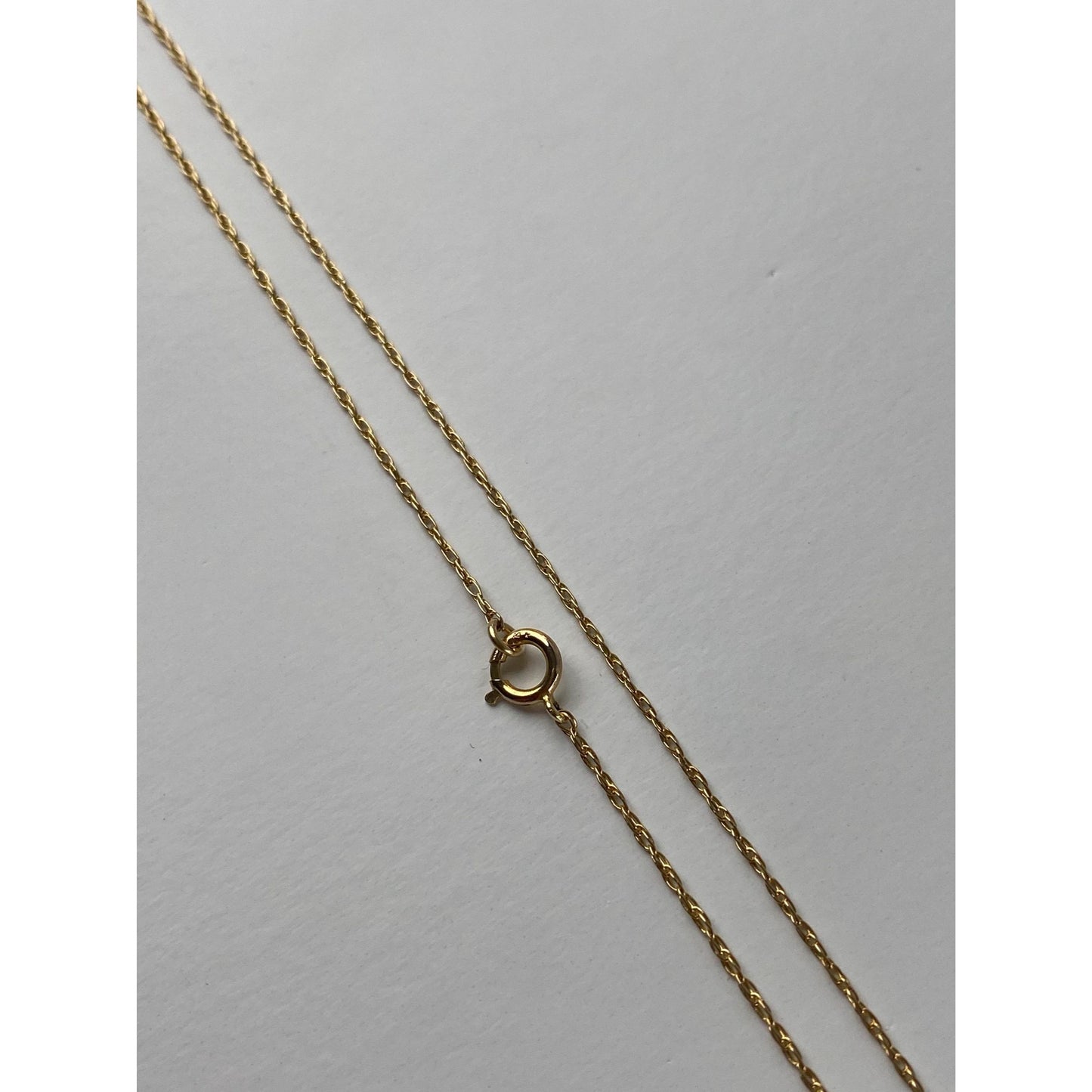 Vintage Solid 14k Yellow Gold Dainty Chain Necklace - 20.25 inches