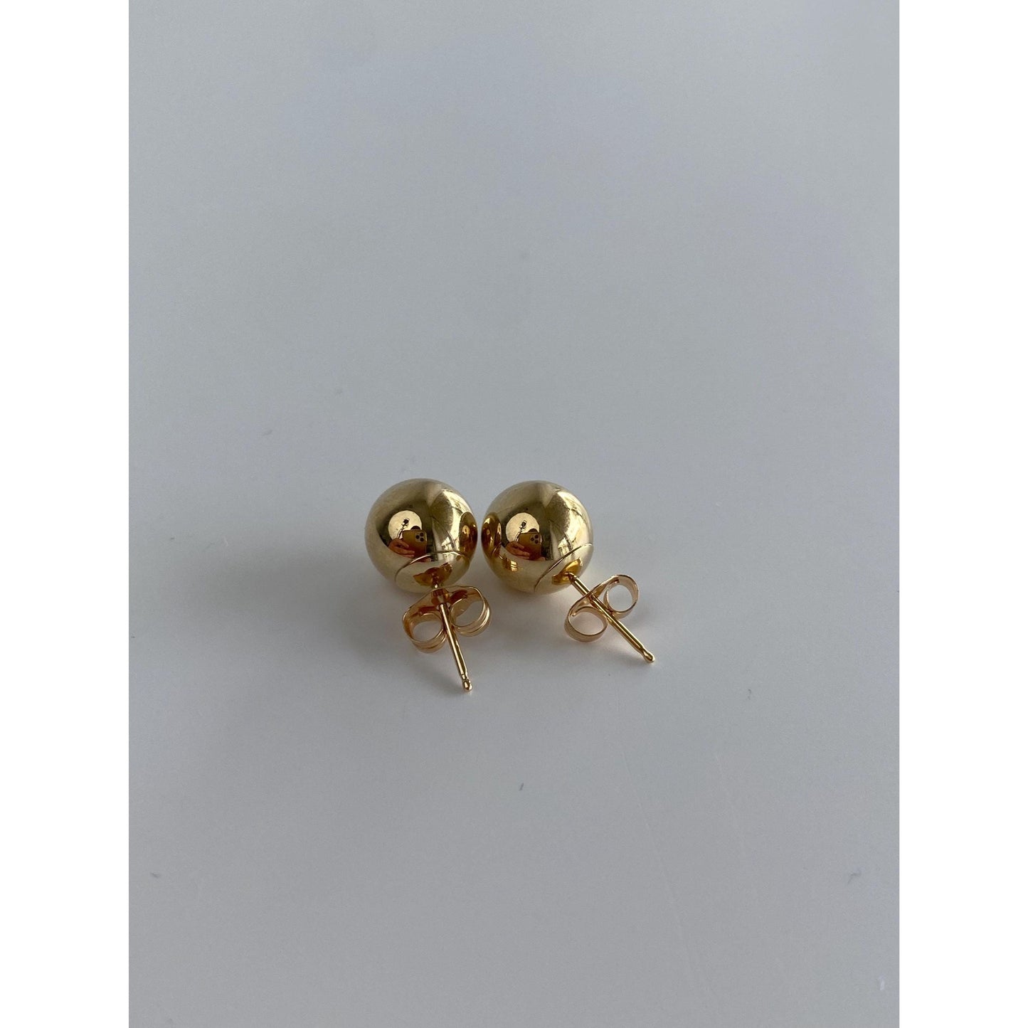 Vintage 14k Yellow Gold Ball Stud Earrings