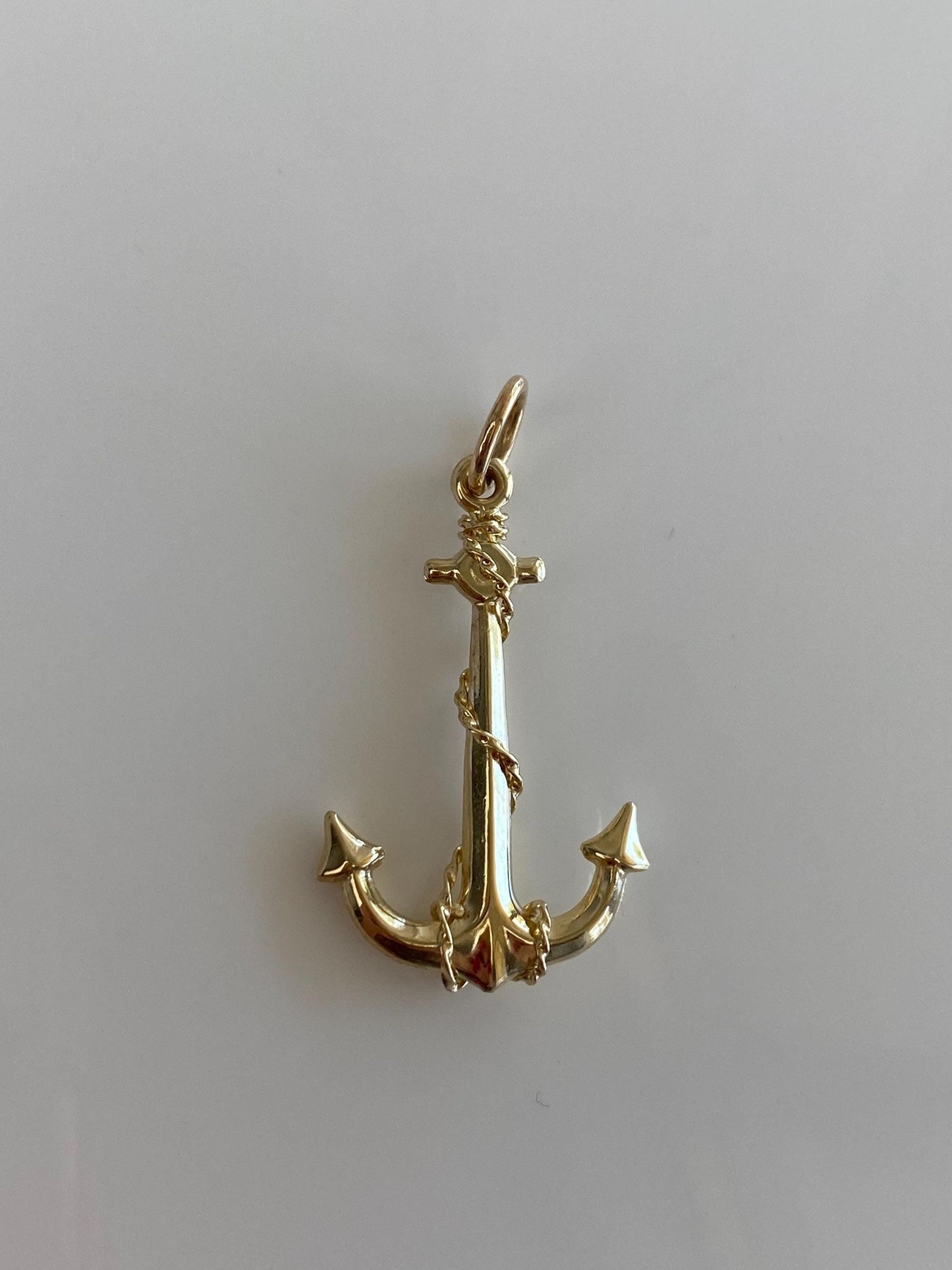 Vintage 14k Yellow Gold Anchor Charm