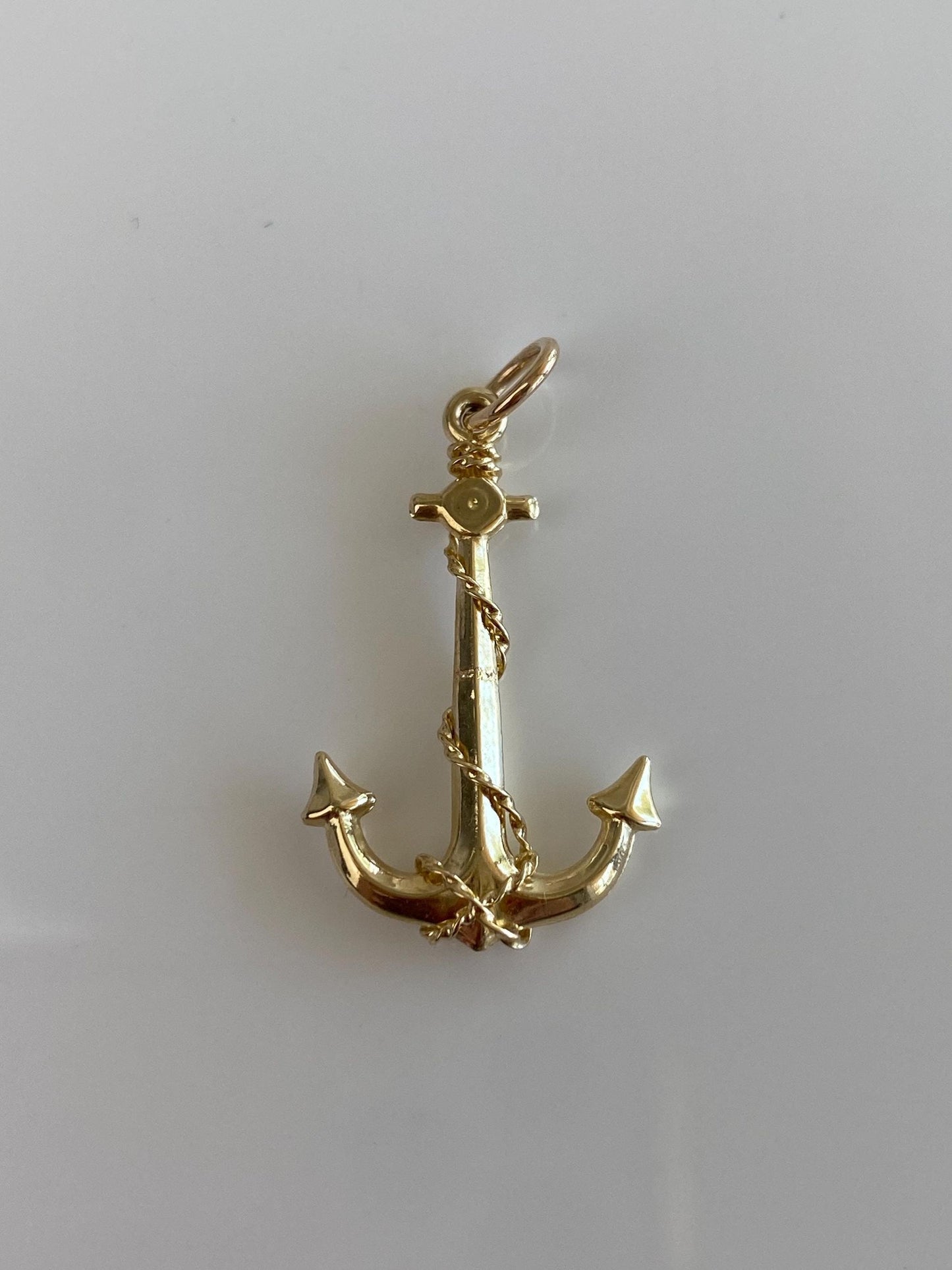 Vintage 14k Yellow Gold Anchor Charm