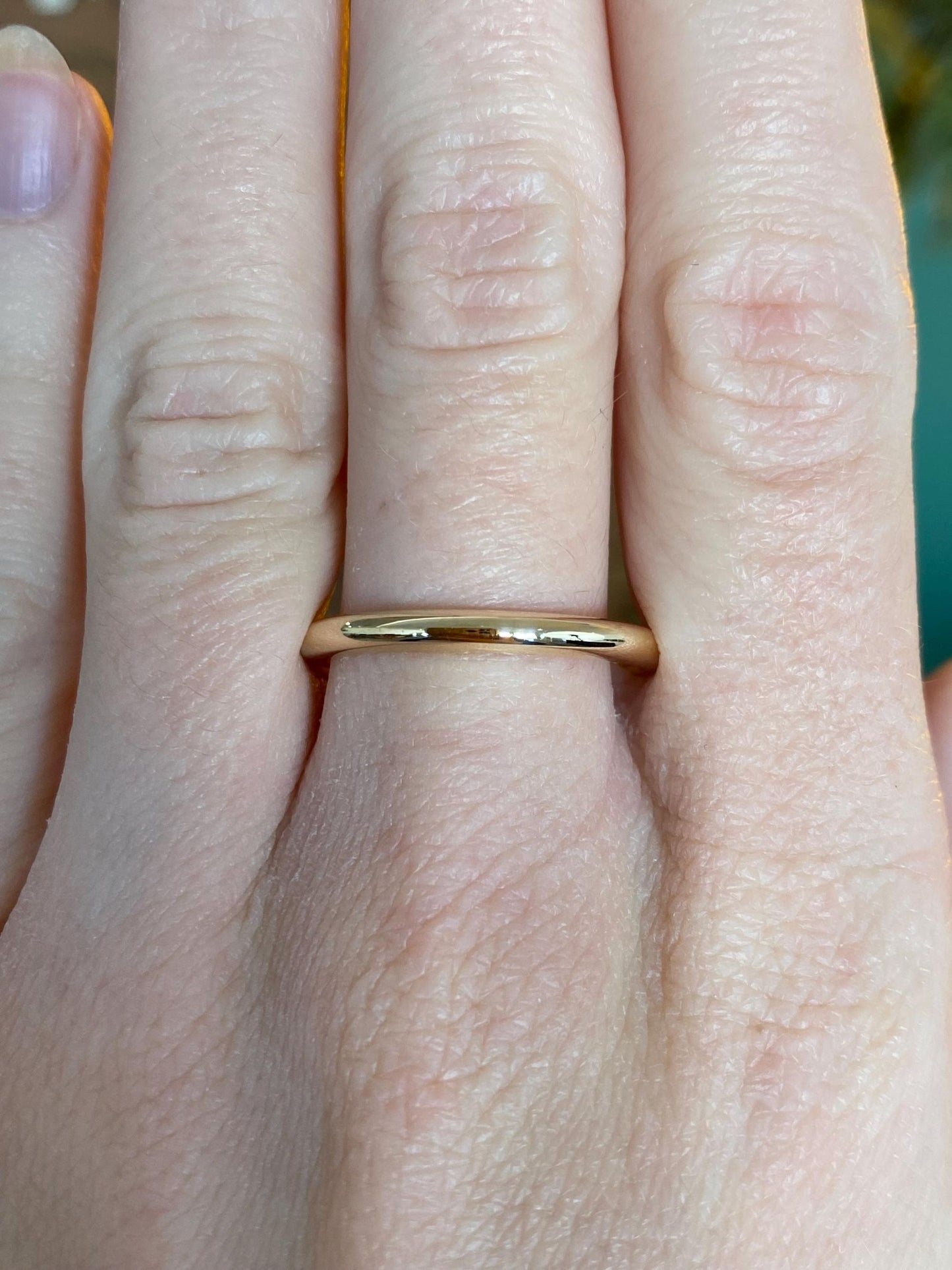 Vintage Solid 14k Yellow Gold Ring Band - Size 10