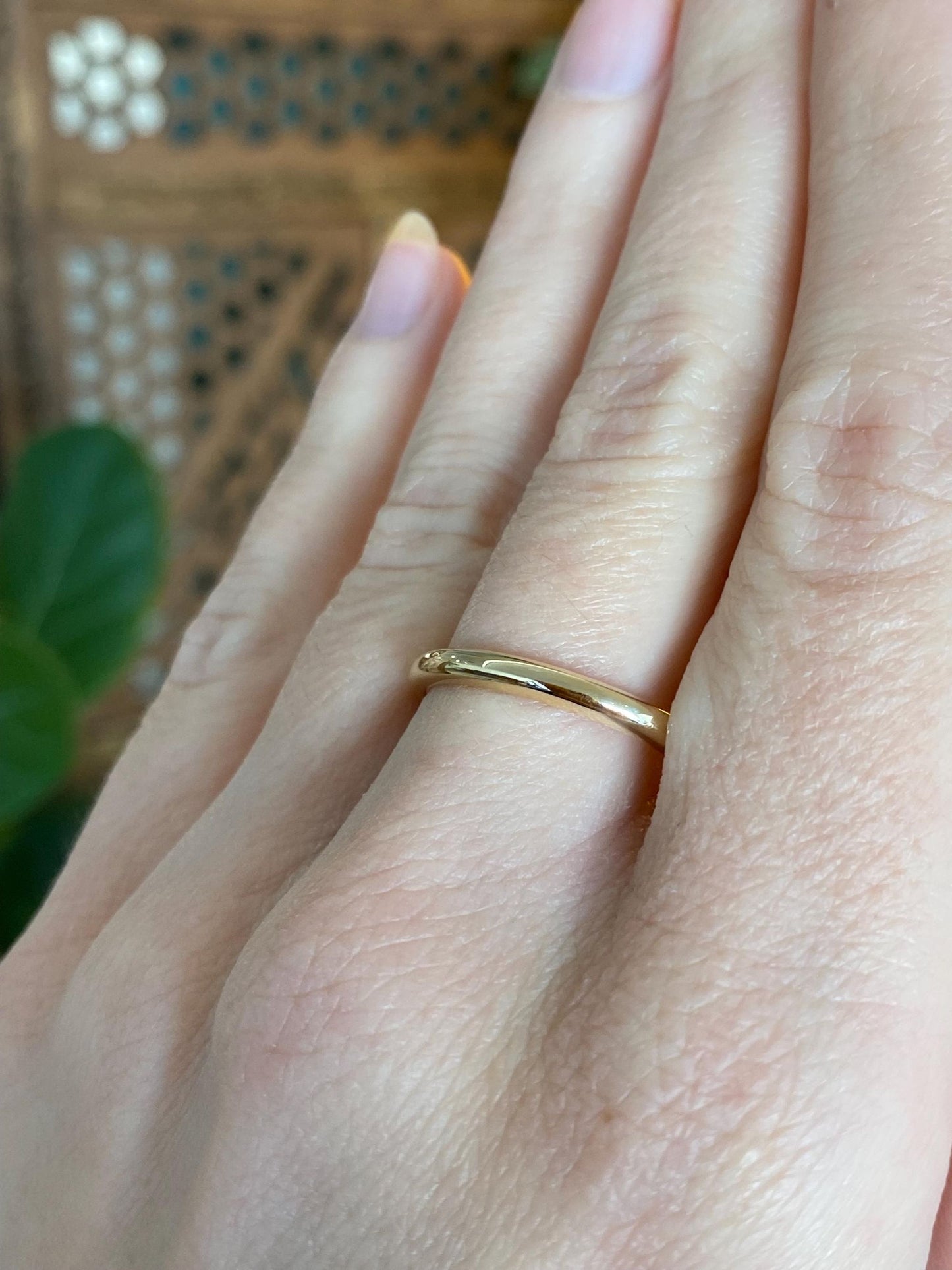 Vintage Solid 14k Yellow Gold Ring Band - Size 10
