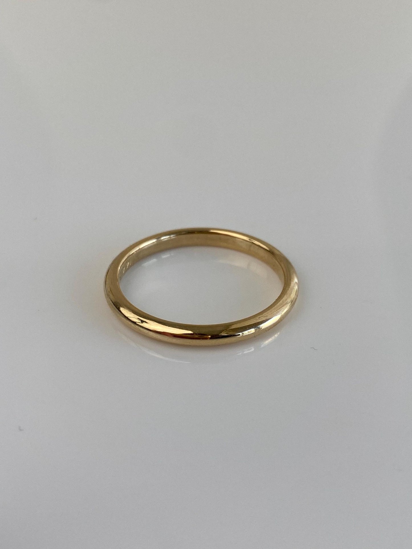 Vintage Solid 14k Yellow Gold Ring Band - Size 10