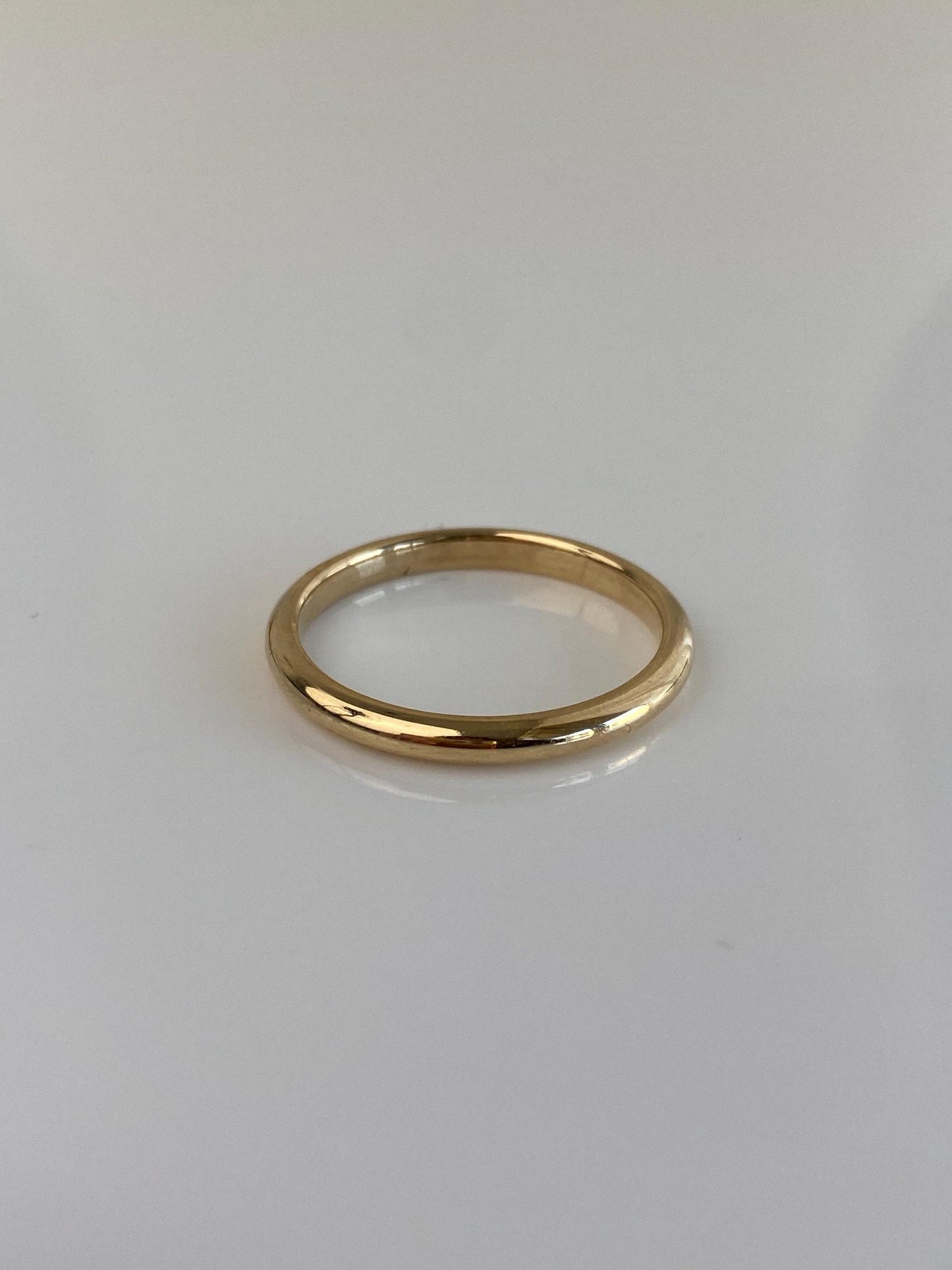 Vintage Solid 14k Yellow Gold Ring Band - Size 10