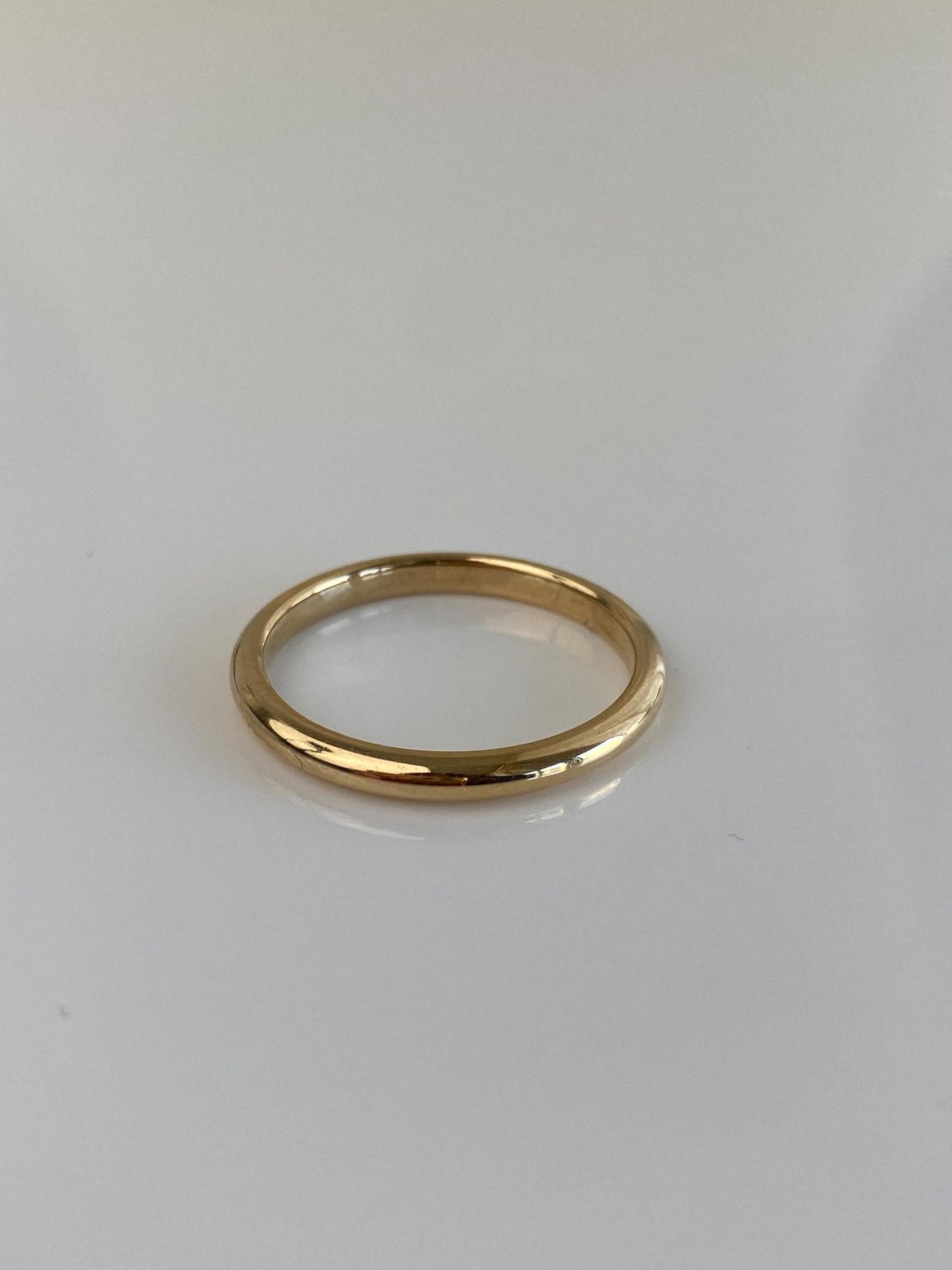 Vintage Solid 14k Yellow Gold Ring Band - Size 10