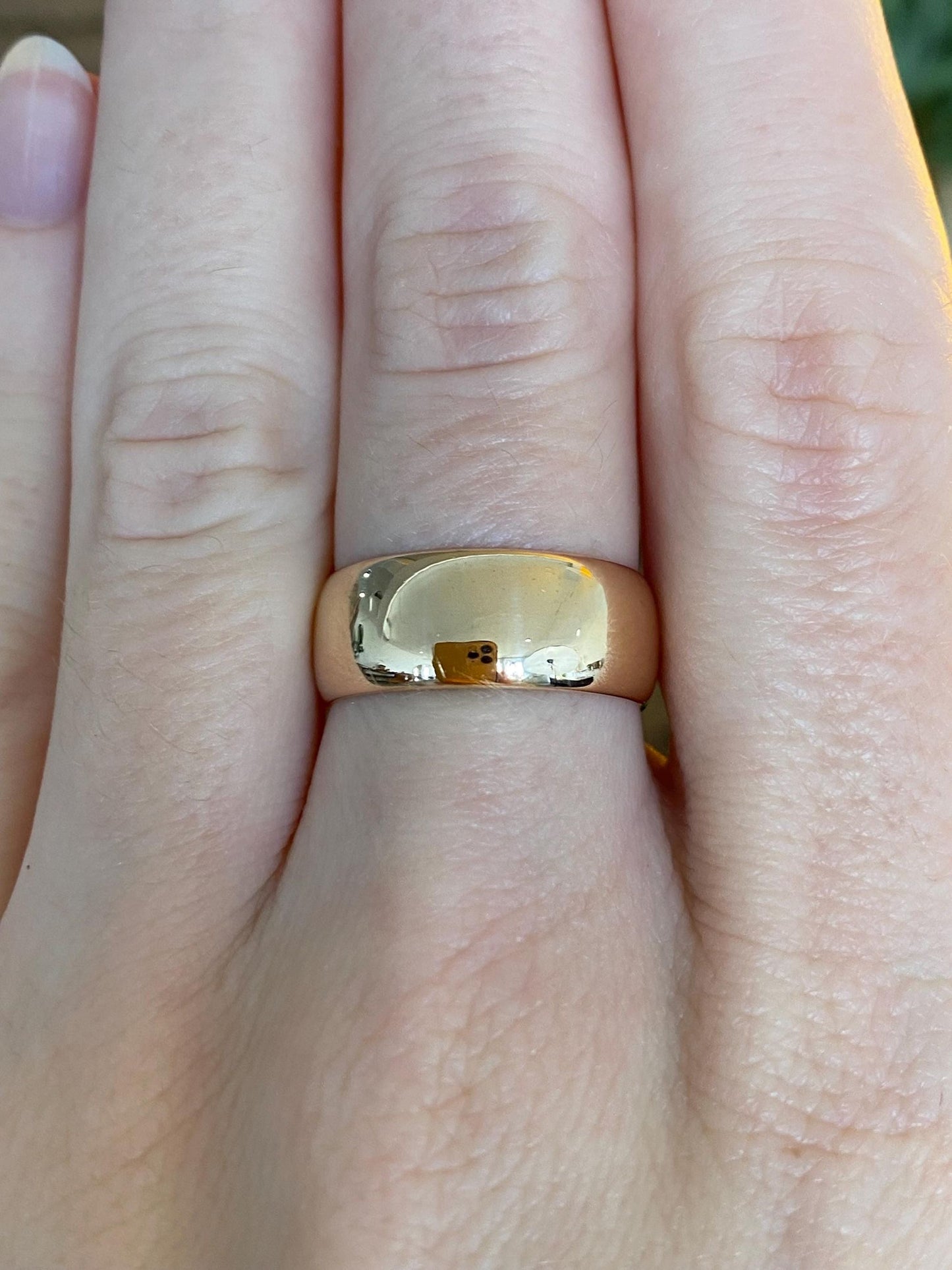 Vintage Solid 14k Yellow Gold Ring Band - Size 6.5