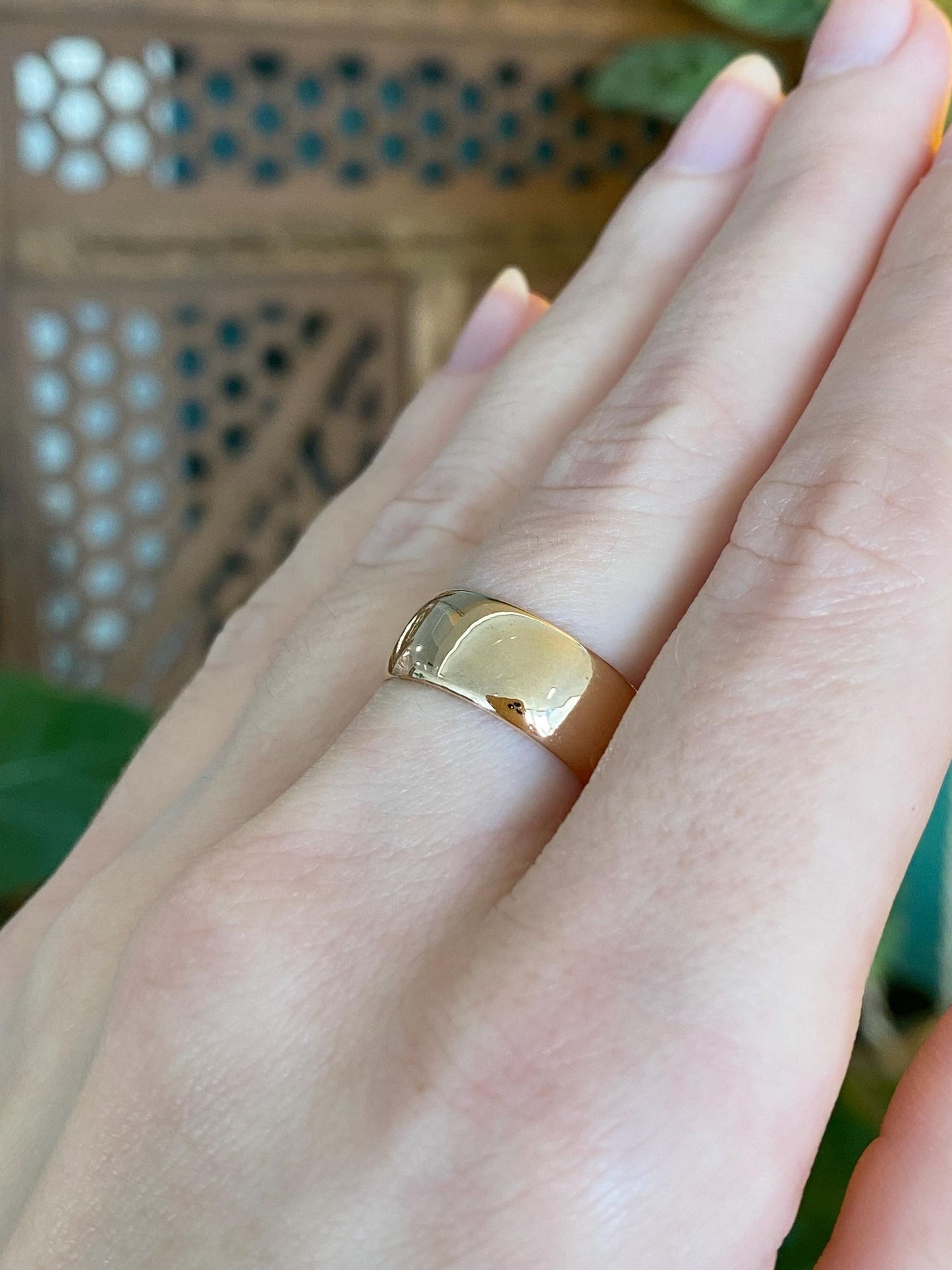 Vintage Solid 14k Yellow Gold Ring Band - Size 6.5