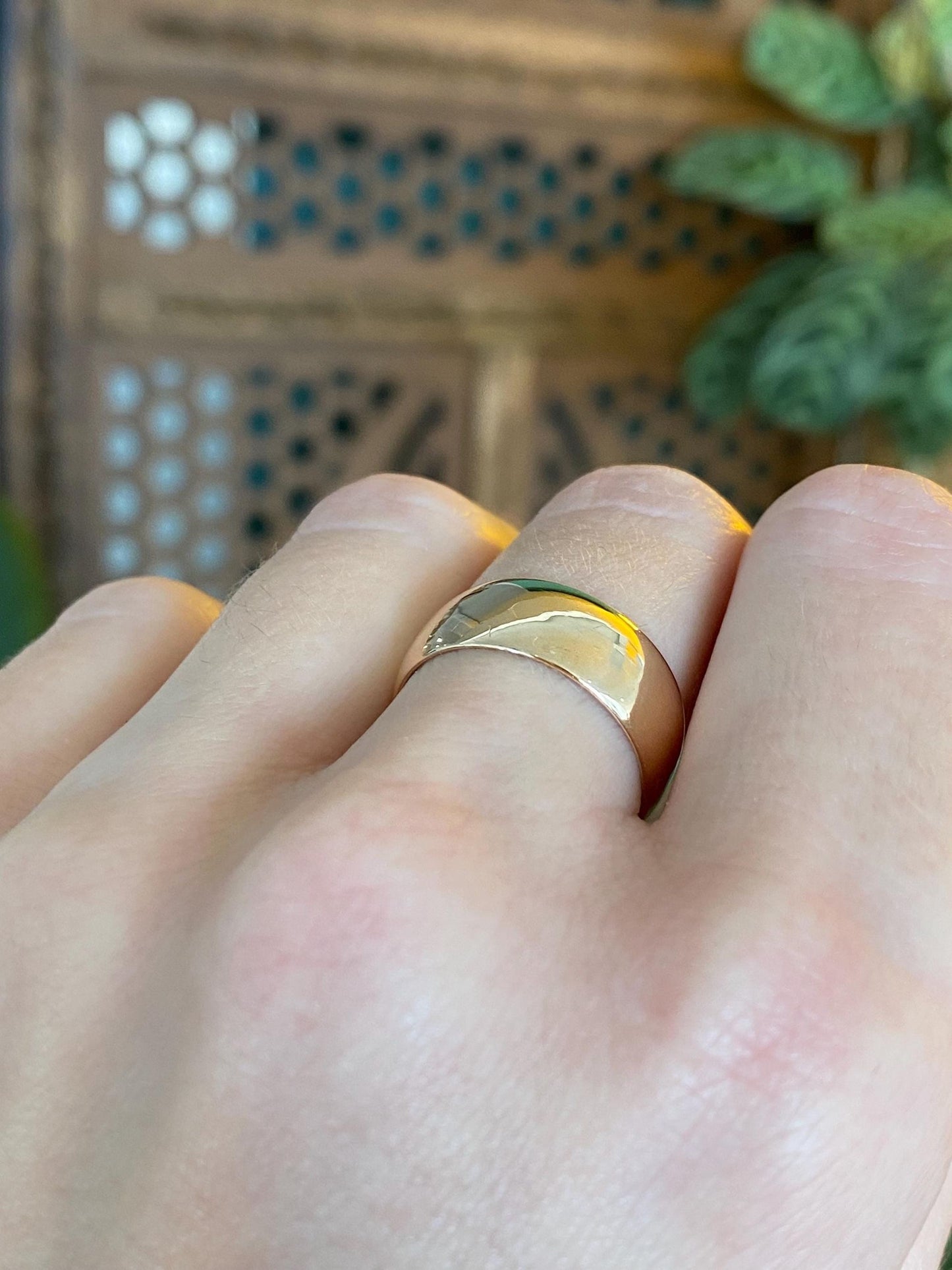 Vintage Solid 14k Yellow Gold Ring Band - Size 6.5