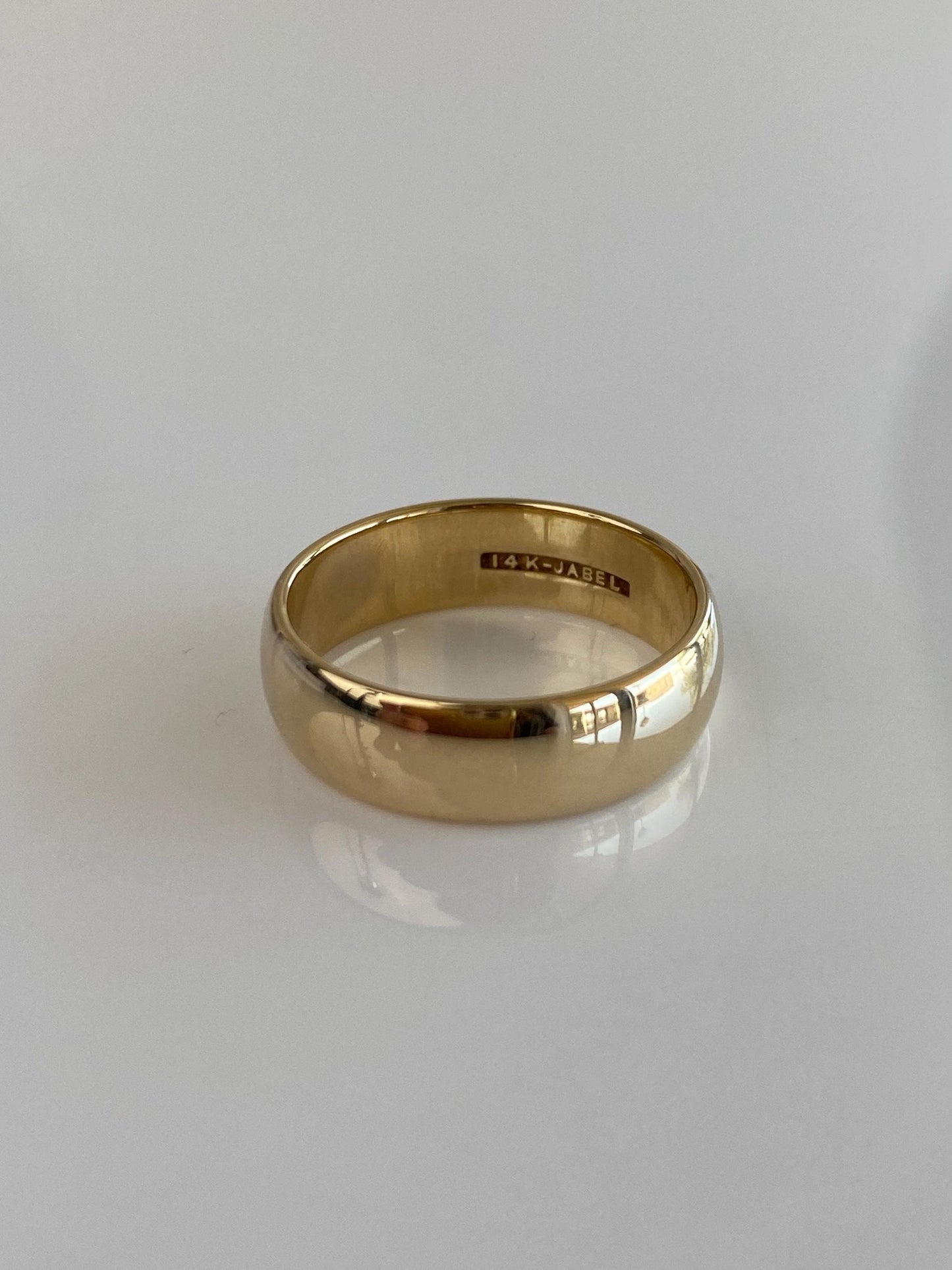 Vintage Solid 14k Yellow Gold Ring Band - Size 6.75