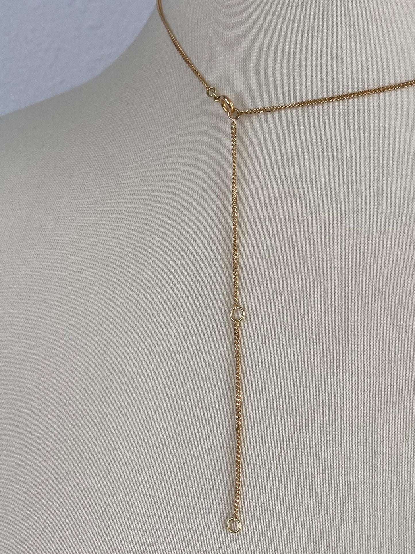 Vintage Solid 14k Yellow Gold Tight Curb Chain Necklace - 20.25 inches