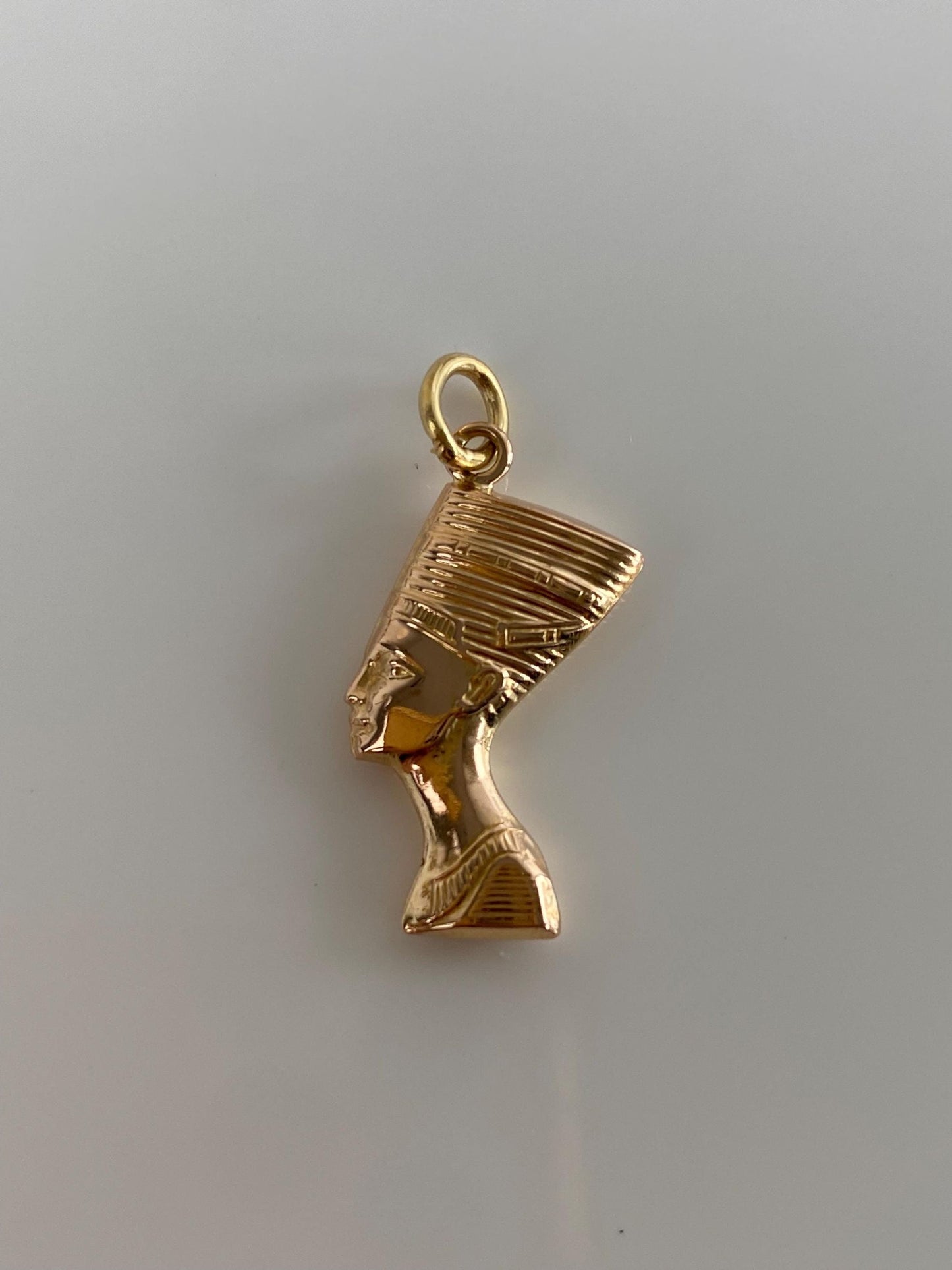 Vintage 18k Yellow Gold Nefertiti Charm