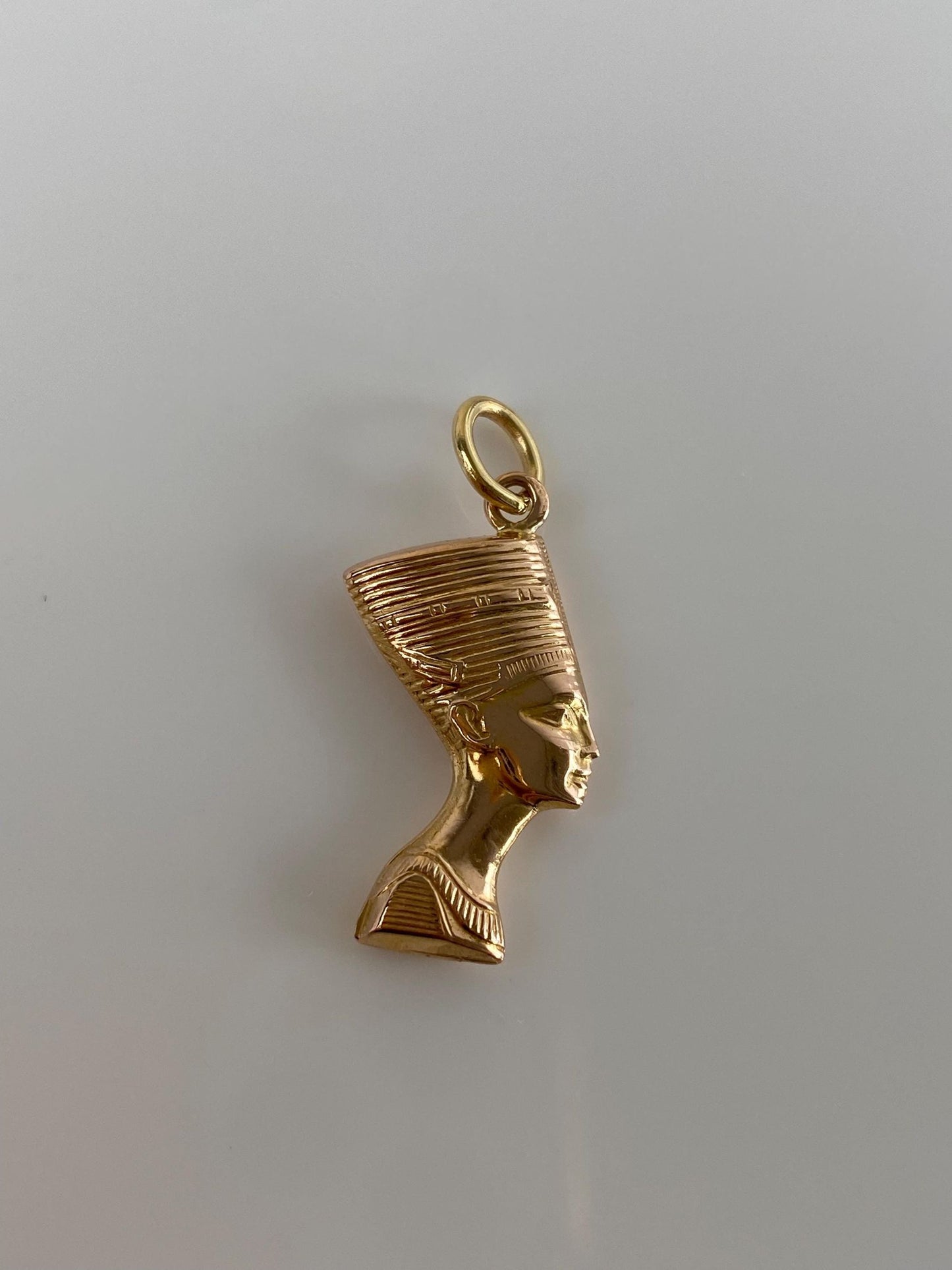 Vintage 18k Yellow Gold Nefertiti Charm