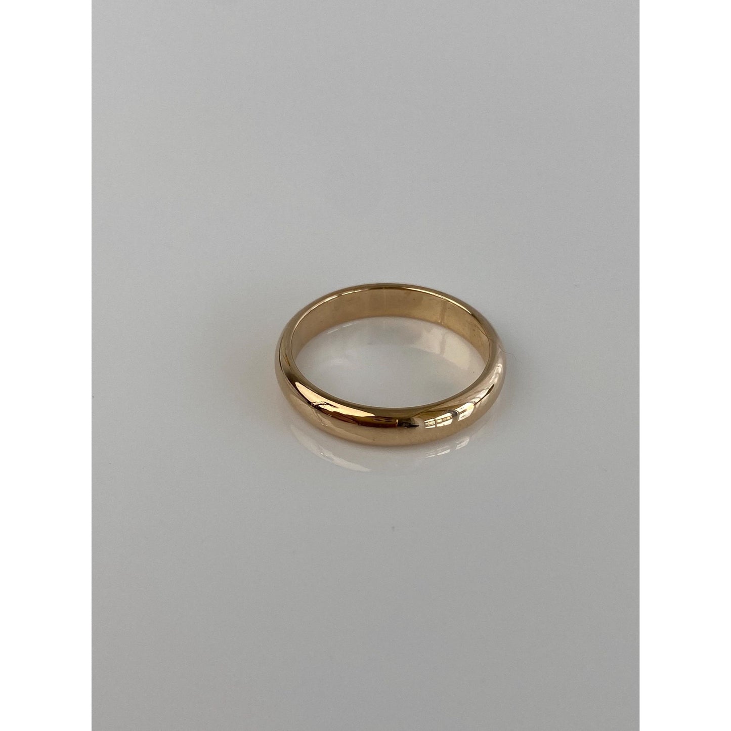 Vintage Solid 18k Yellow Gold Ring Band - Size 8.75