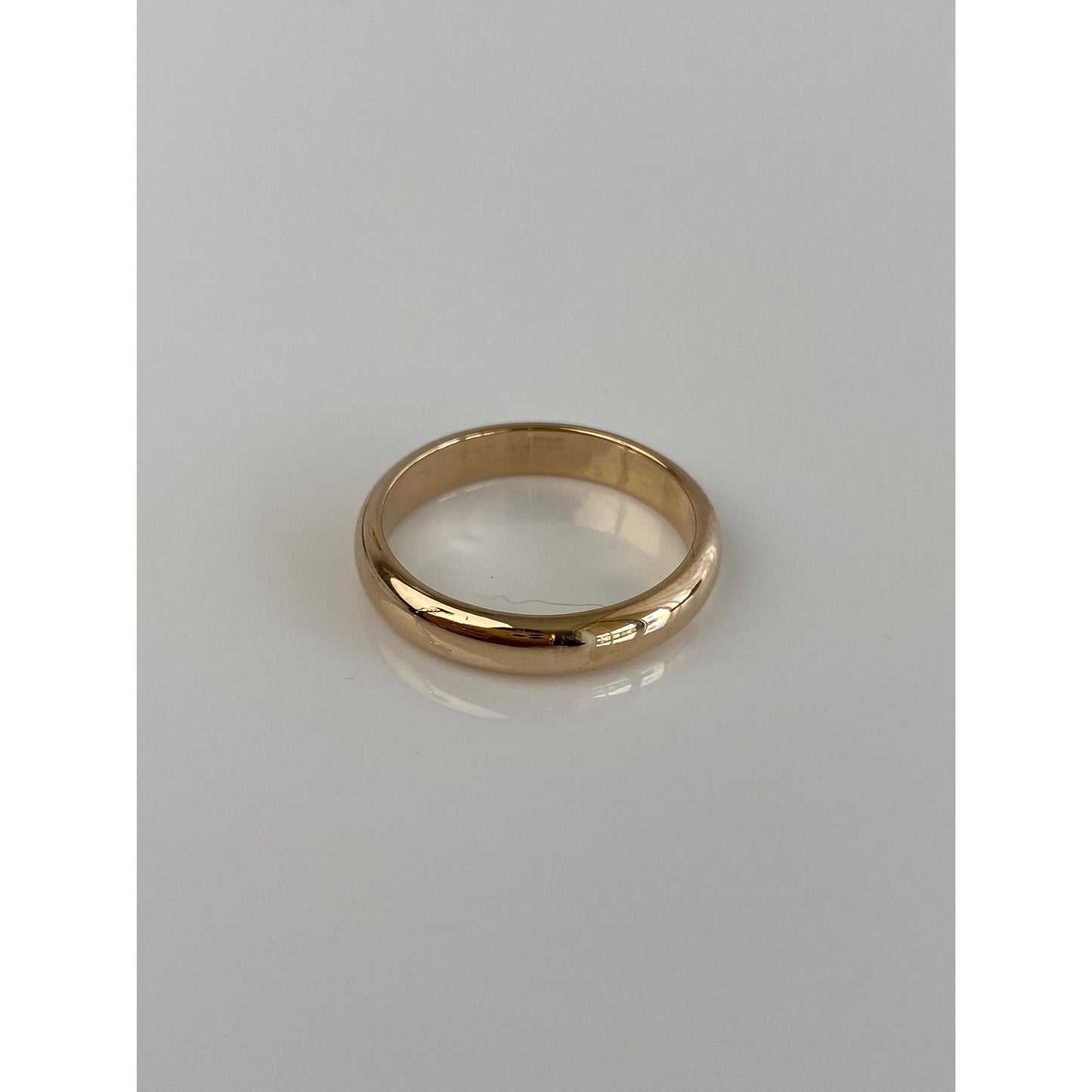 Vintage Solid 18k Yellow Gold Ring Band - Size 8.75