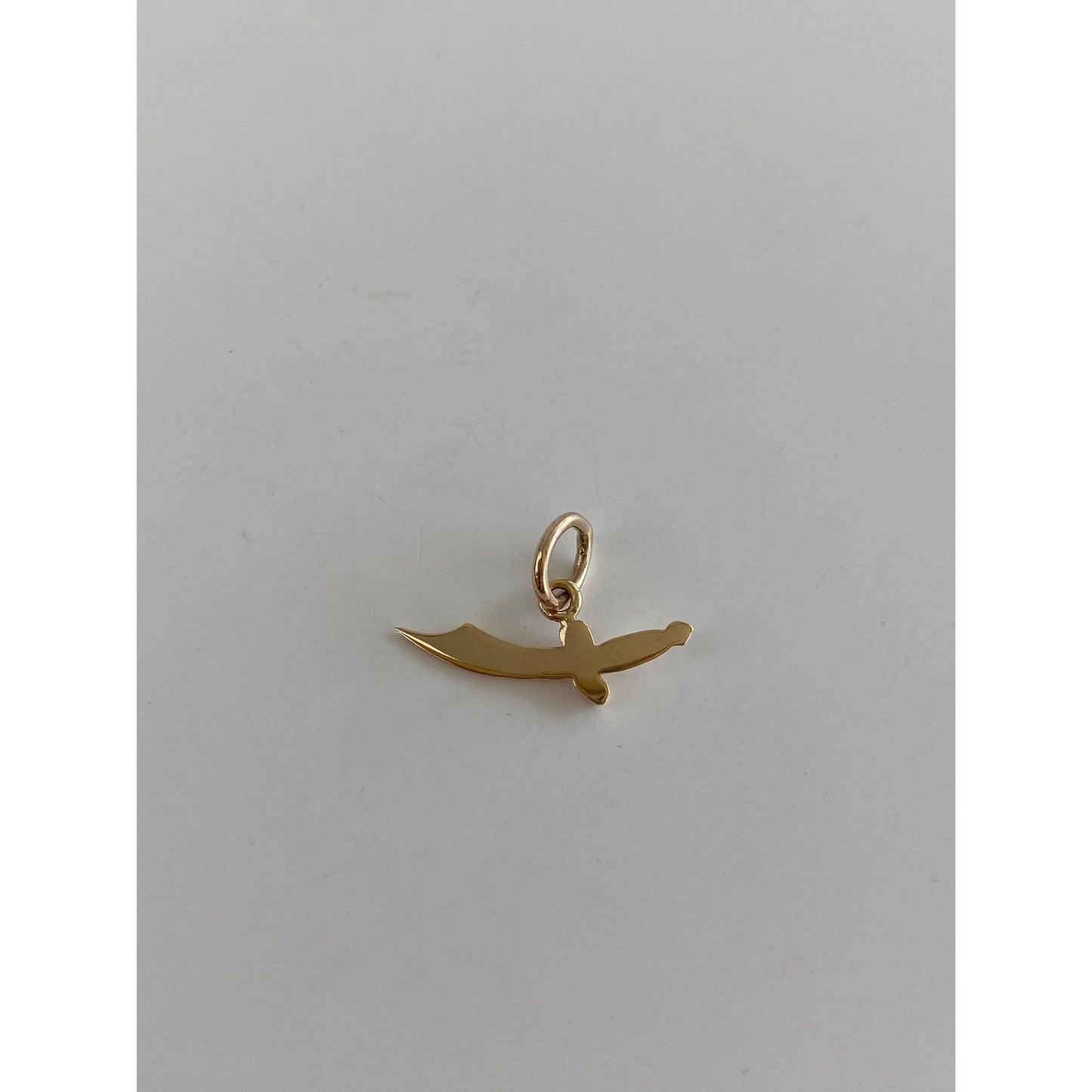 Vintage Solid 14k Yellow Gold Sword Charm