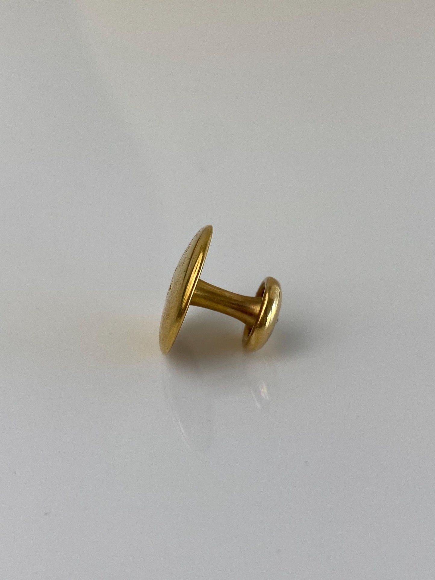 Tiffany & Co. Vintage Solid 18k Yellow Gold Star Set Diamond Shirt Stud