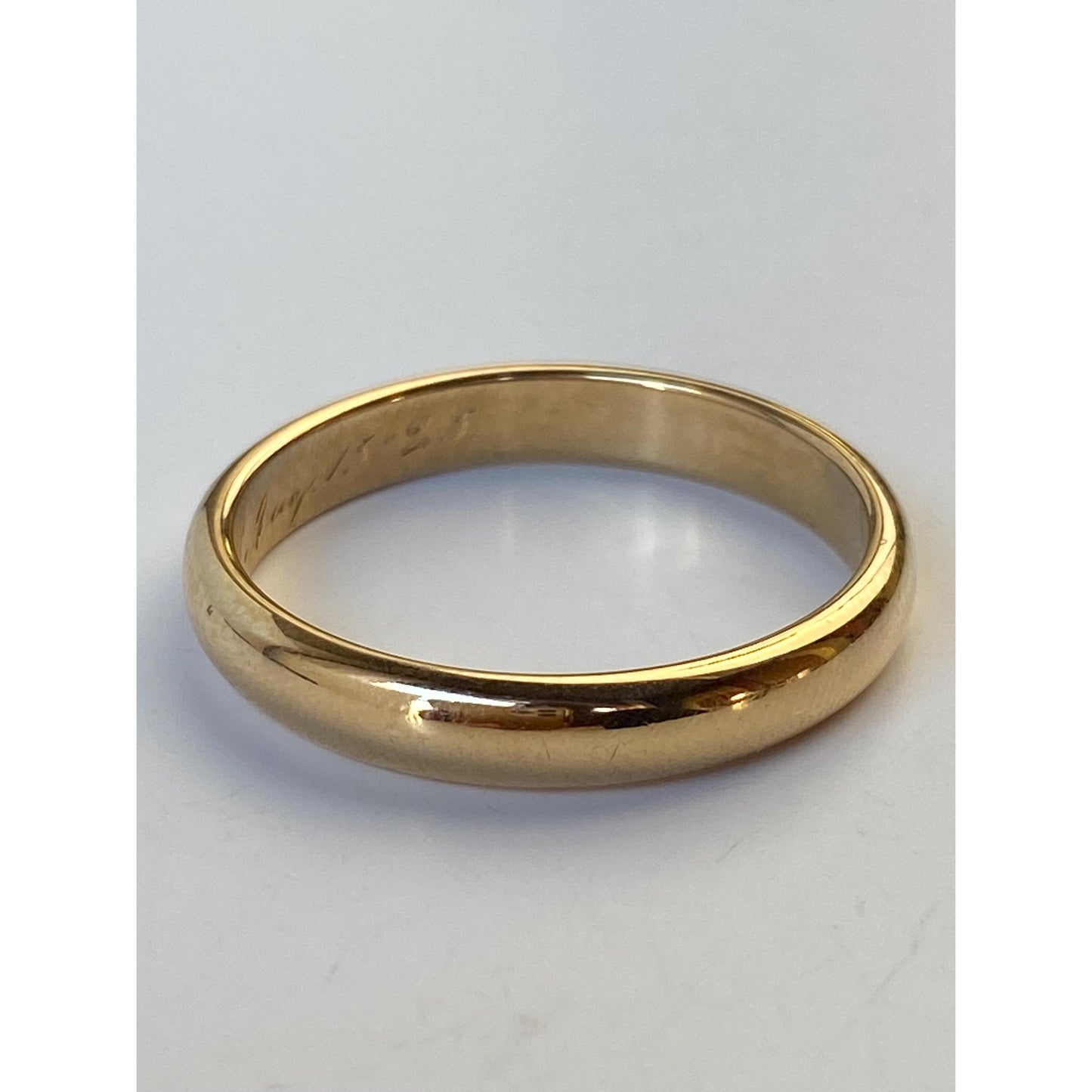 Vintage Solid 18k Yellow Gold Ring Band - Size 10.75