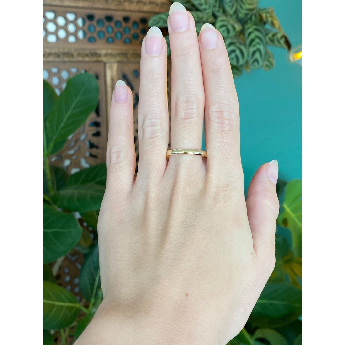 Vintage Solid 14k Yellow Gold Ring Band - Size 12.25