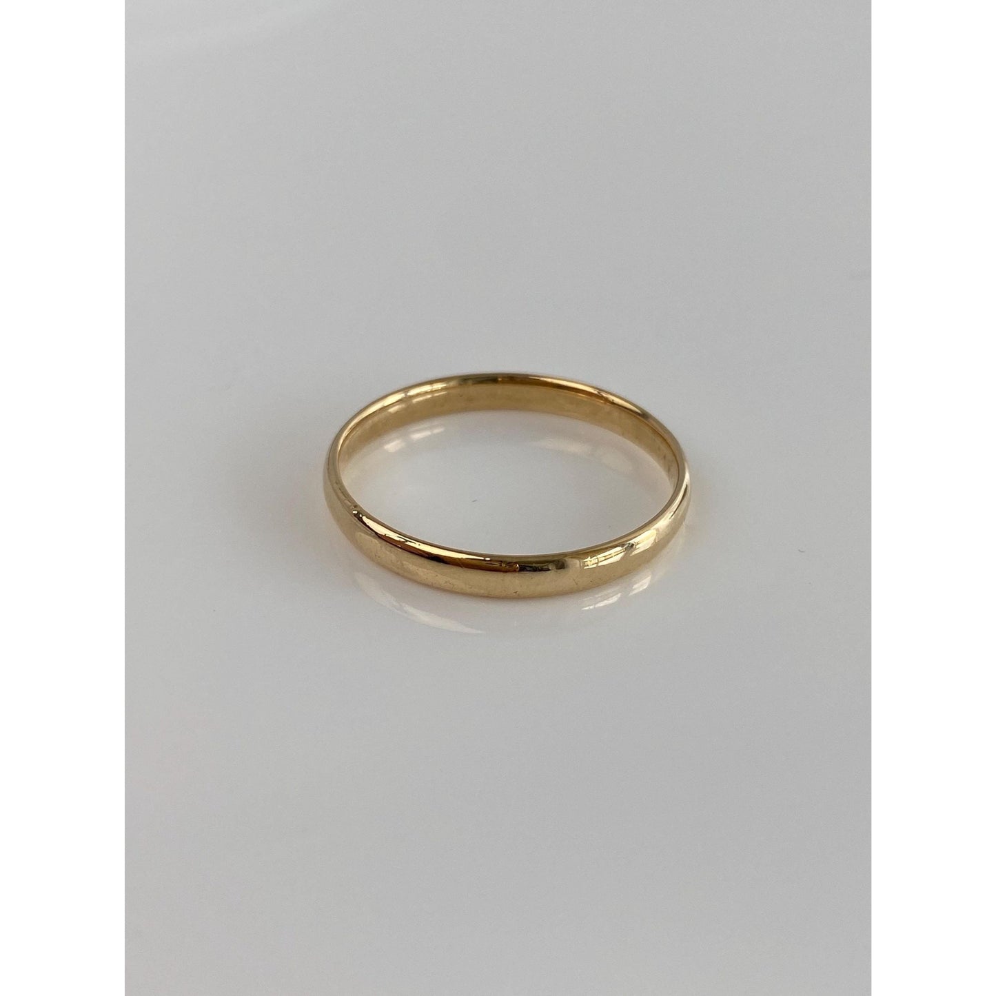 Vintage Solid 14k Yellow Gold Ring Band - Size 12.25