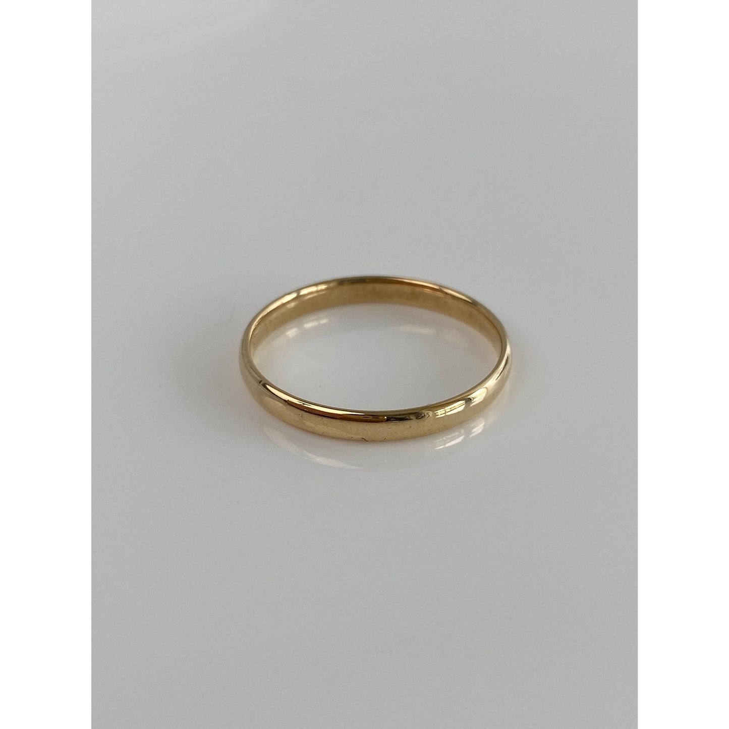 Vintage Solid 14k Yellow Gold Ring Band - Size 12.25