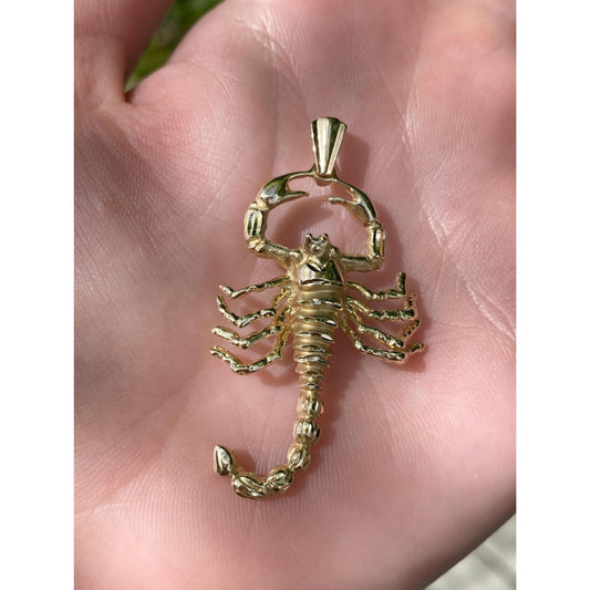 Vintage Solid 14k Yellow Gold Scorpion Charm