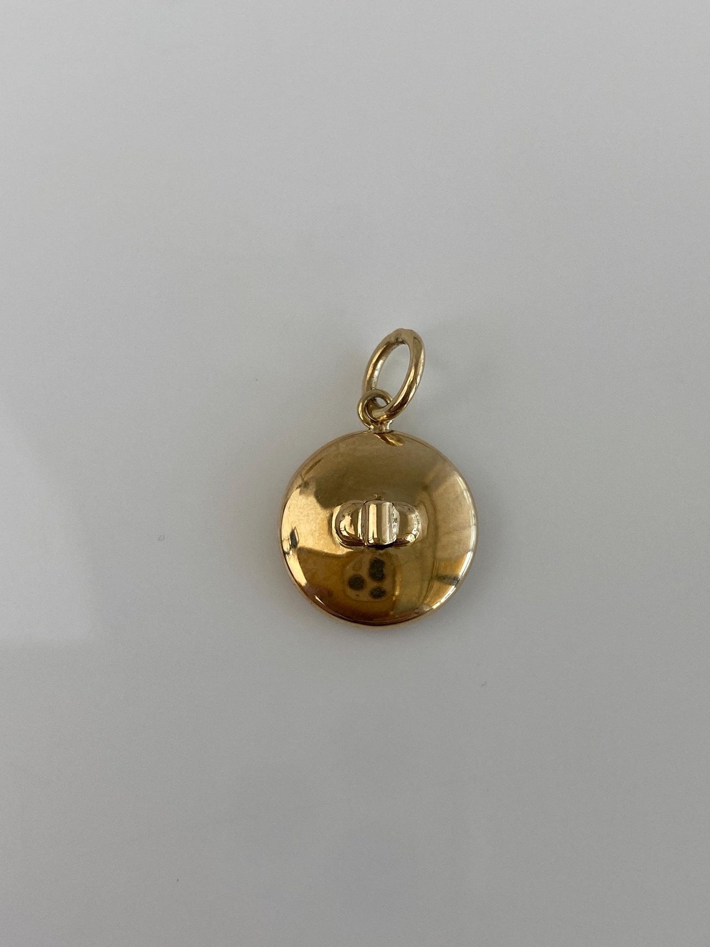 Vintage 14k Yellow Gold MOP Cufflink Conversion Charm