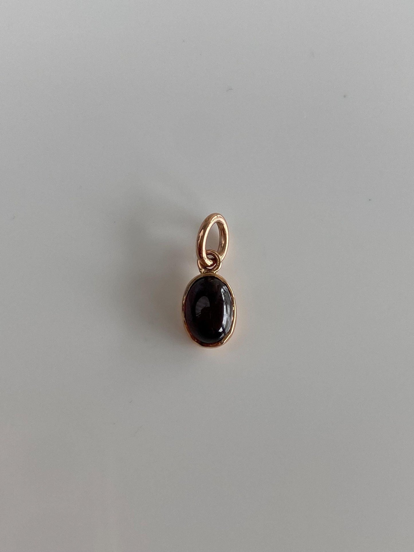 Vintage Solid 14k Yellow Gold Garnet Stick Pin Conversion Charm