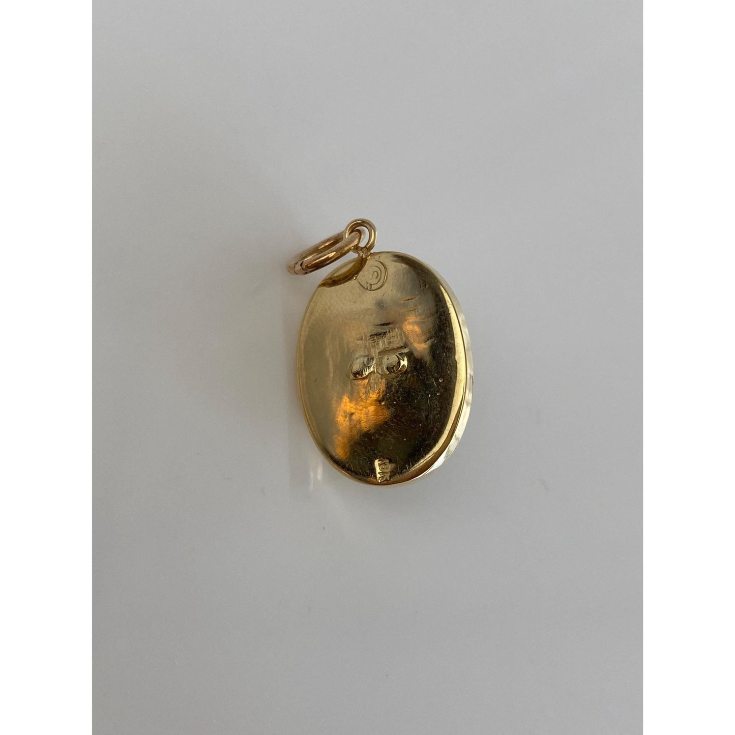 Vintage Solid 18k Yellow Gold Leopard Print Charm