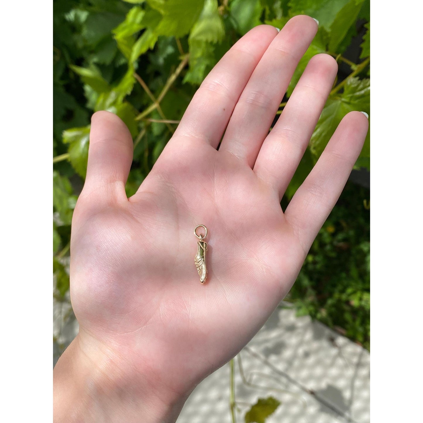 Vintage Solid 14k Yellow Gold Cleat Shoe Charm