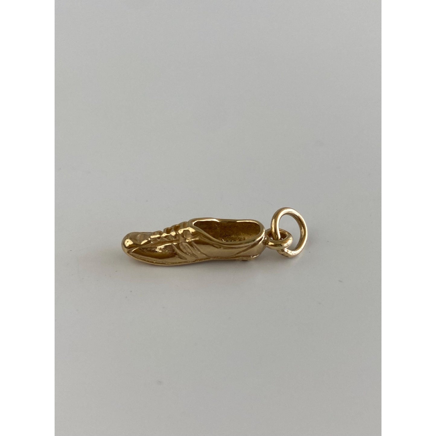Vintage Solid 14k Yellow Gold Cleat Shoe Charm