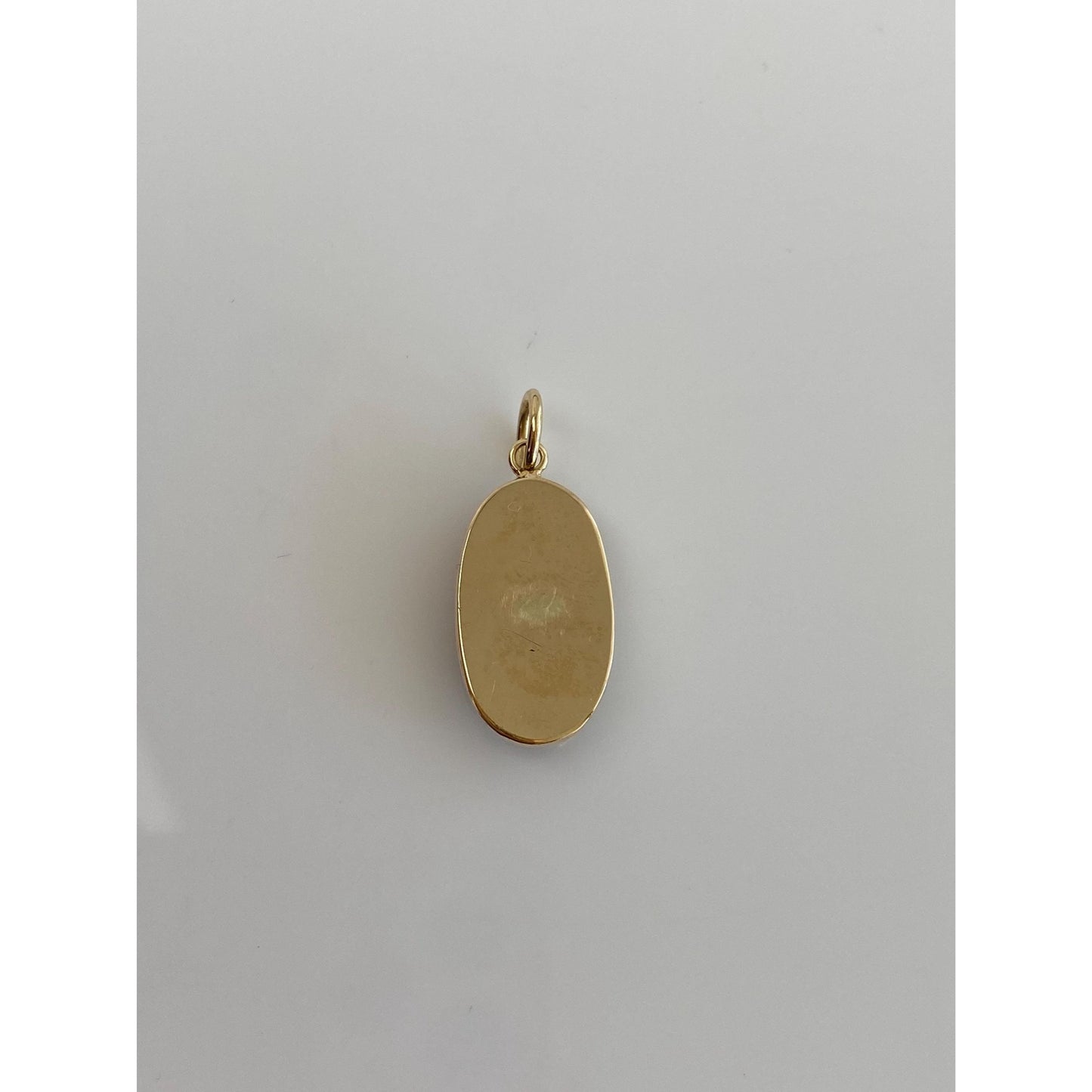 Vintage Solid 14k Yellow Gold Agate Charm
