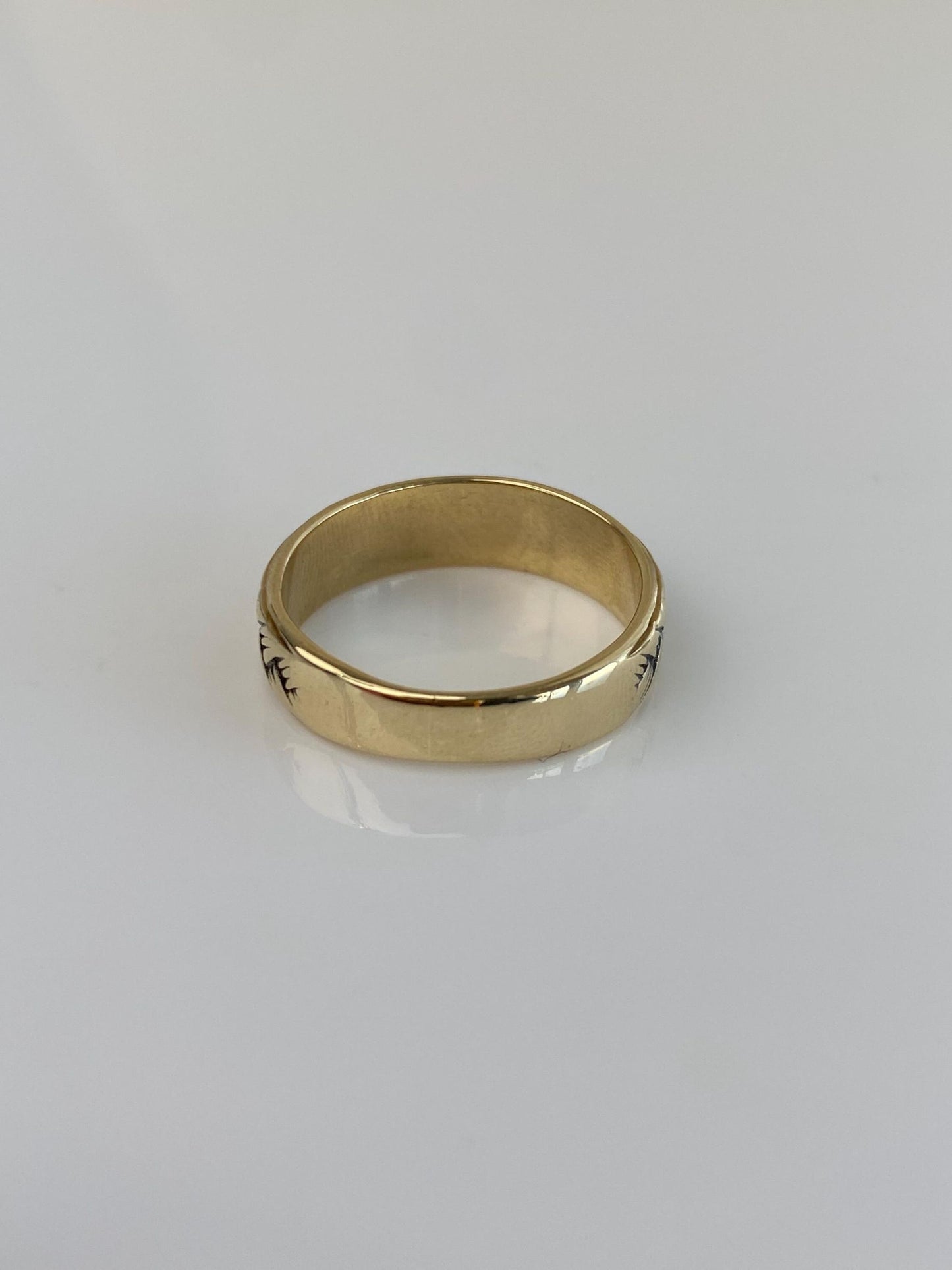 Vintage Solid 14k Yellow Gold Braided Design Ring Band - Size 7.75