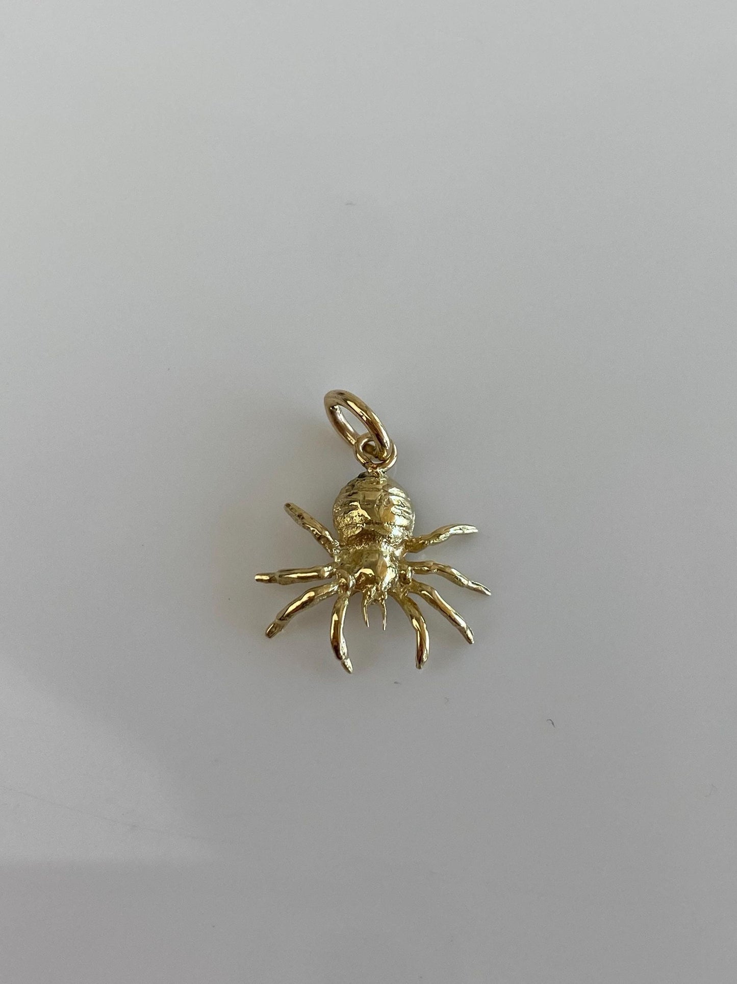 Vintage Solid 14k Yellow Gold Spider Charm
