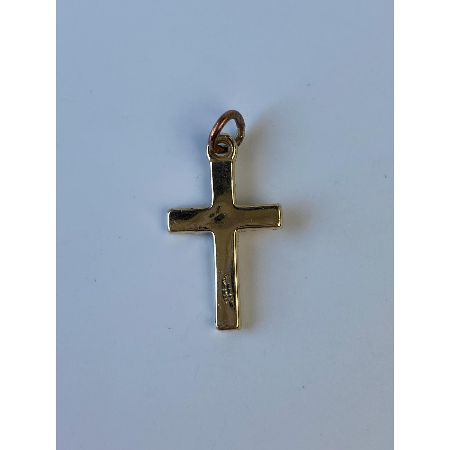 Vintage 14k Yellow Gold Cross Charm