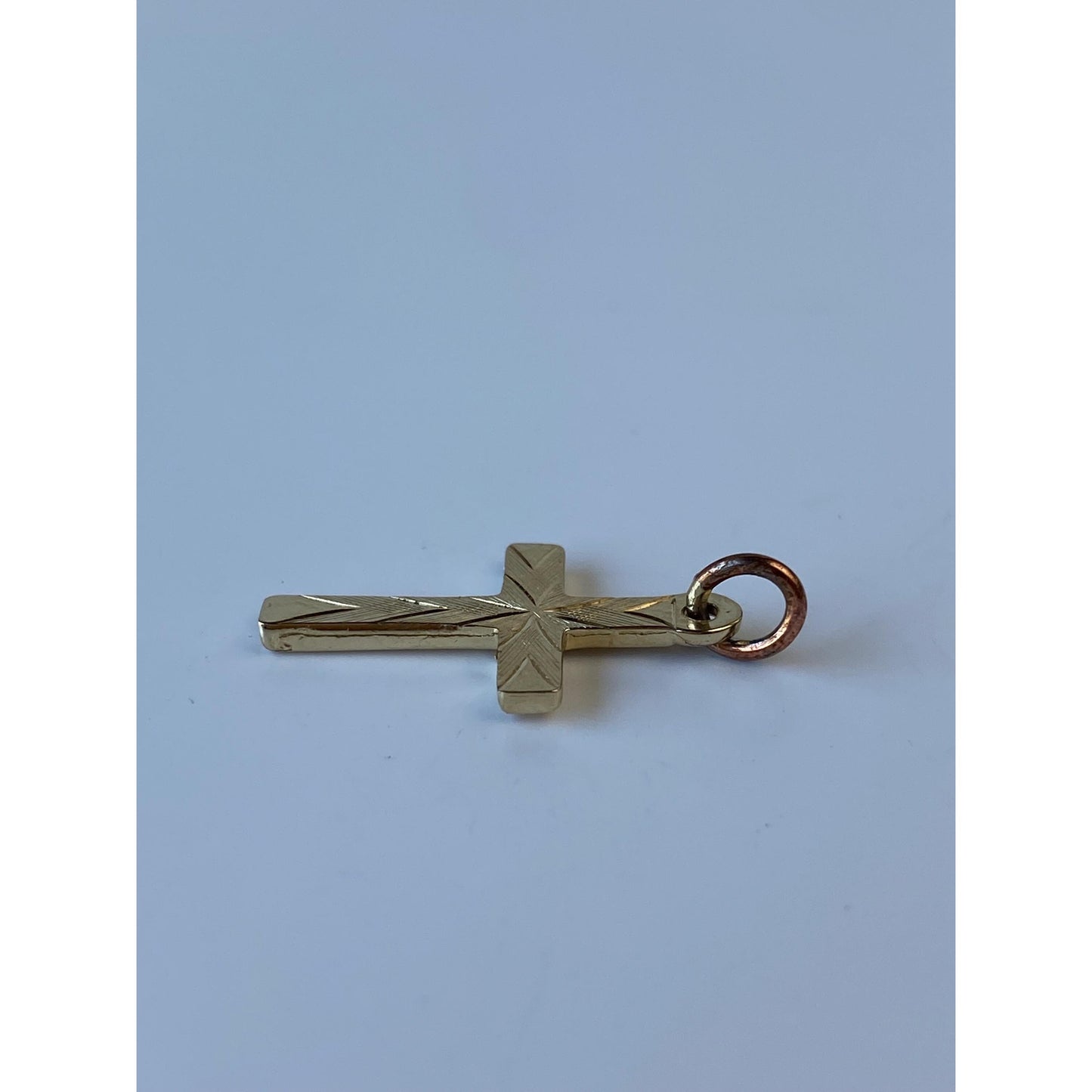 Vintage 14k Yellow Gold Cross Charm