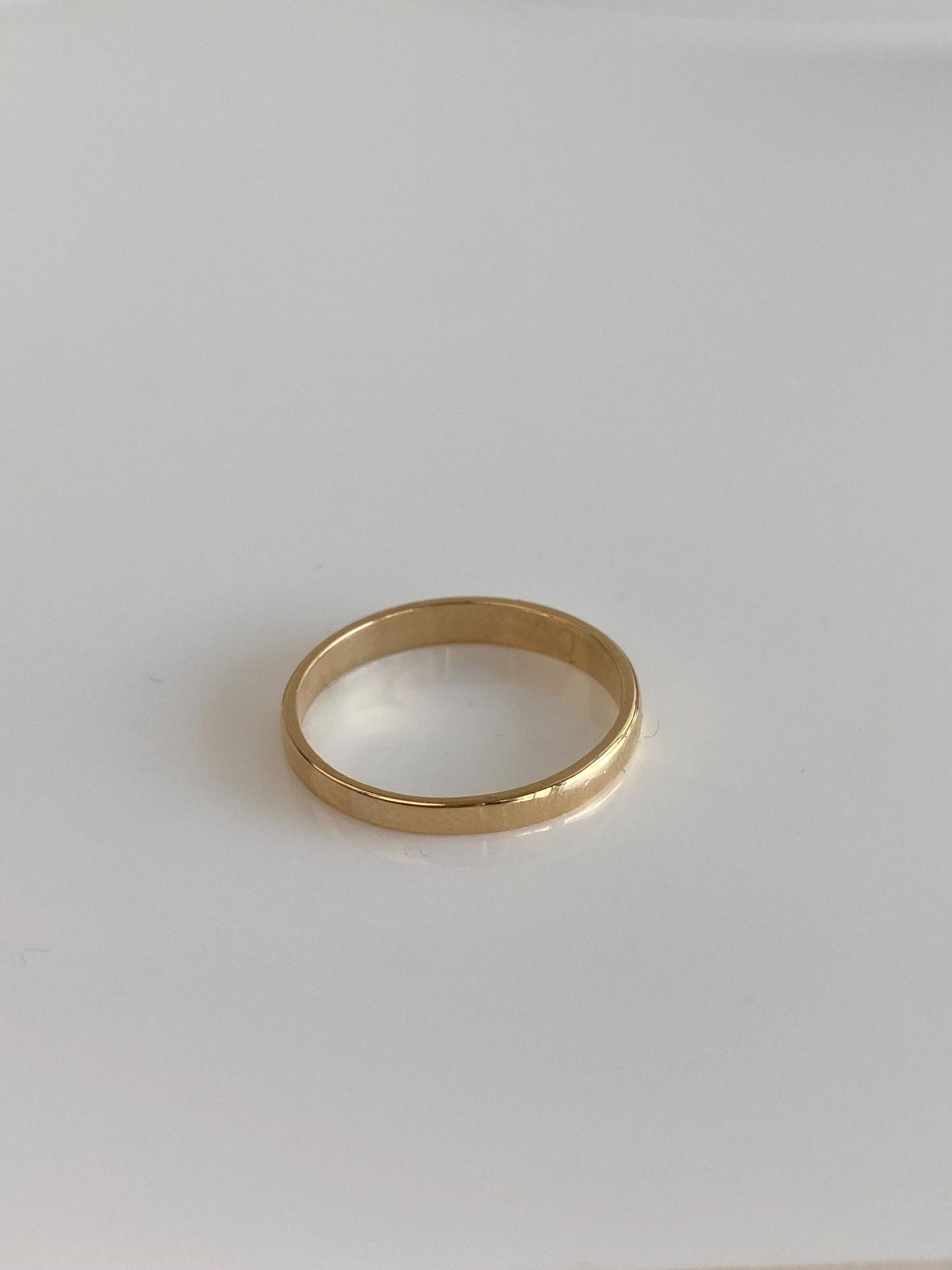 Vintage Solid 14k Yellow Gold Designed Ring Band - Size 6.75