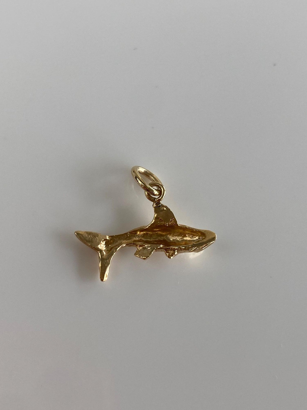 Vintage Solid 14k Yellow Gold Fish Charm