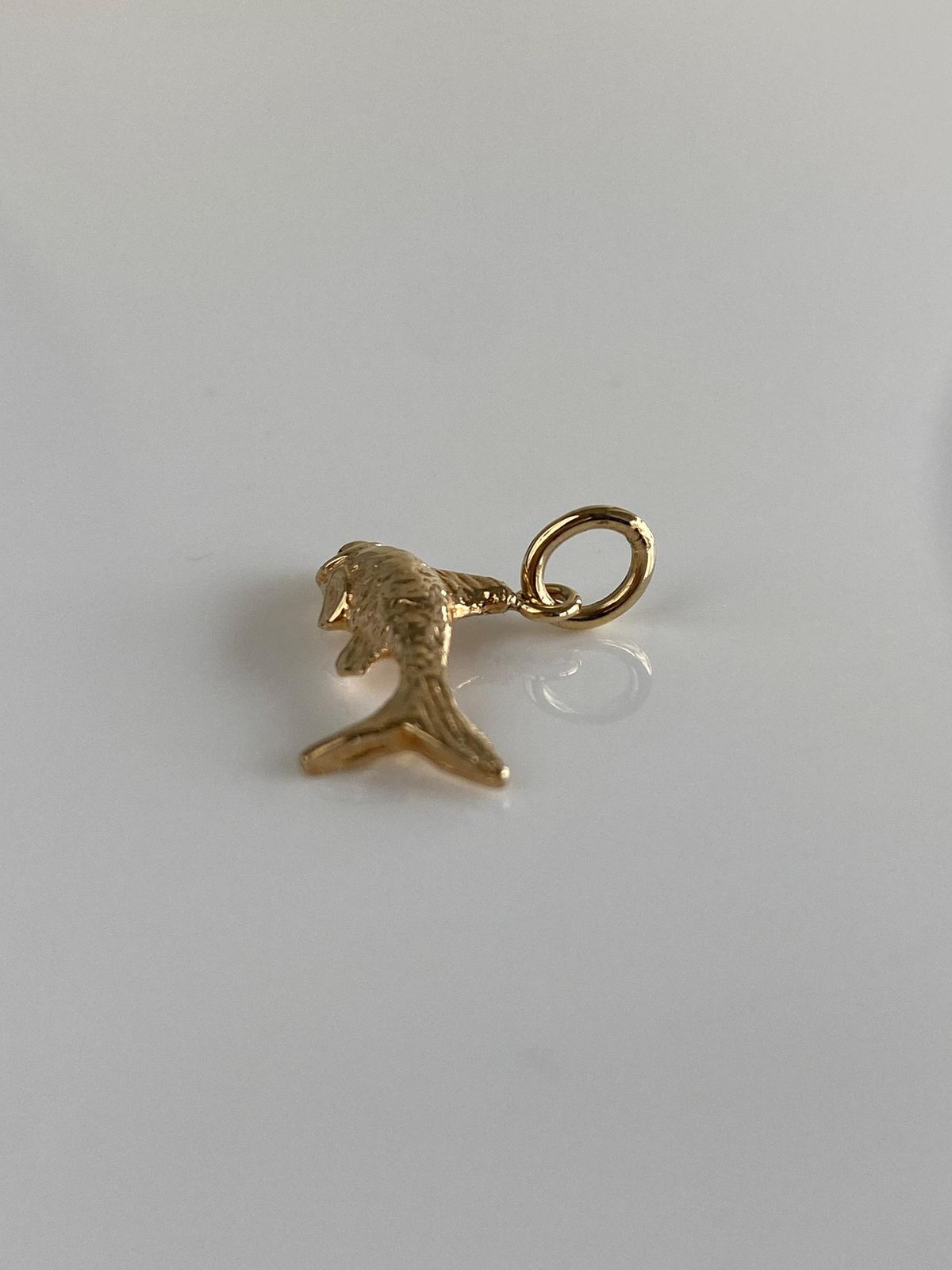 Vintage Solid 14k Yellow Gold Fish Charm