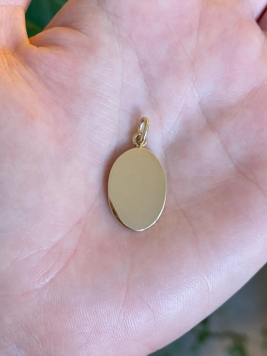 Vintage Solid 14k Yellow Gold Cufflink Conversion Charm