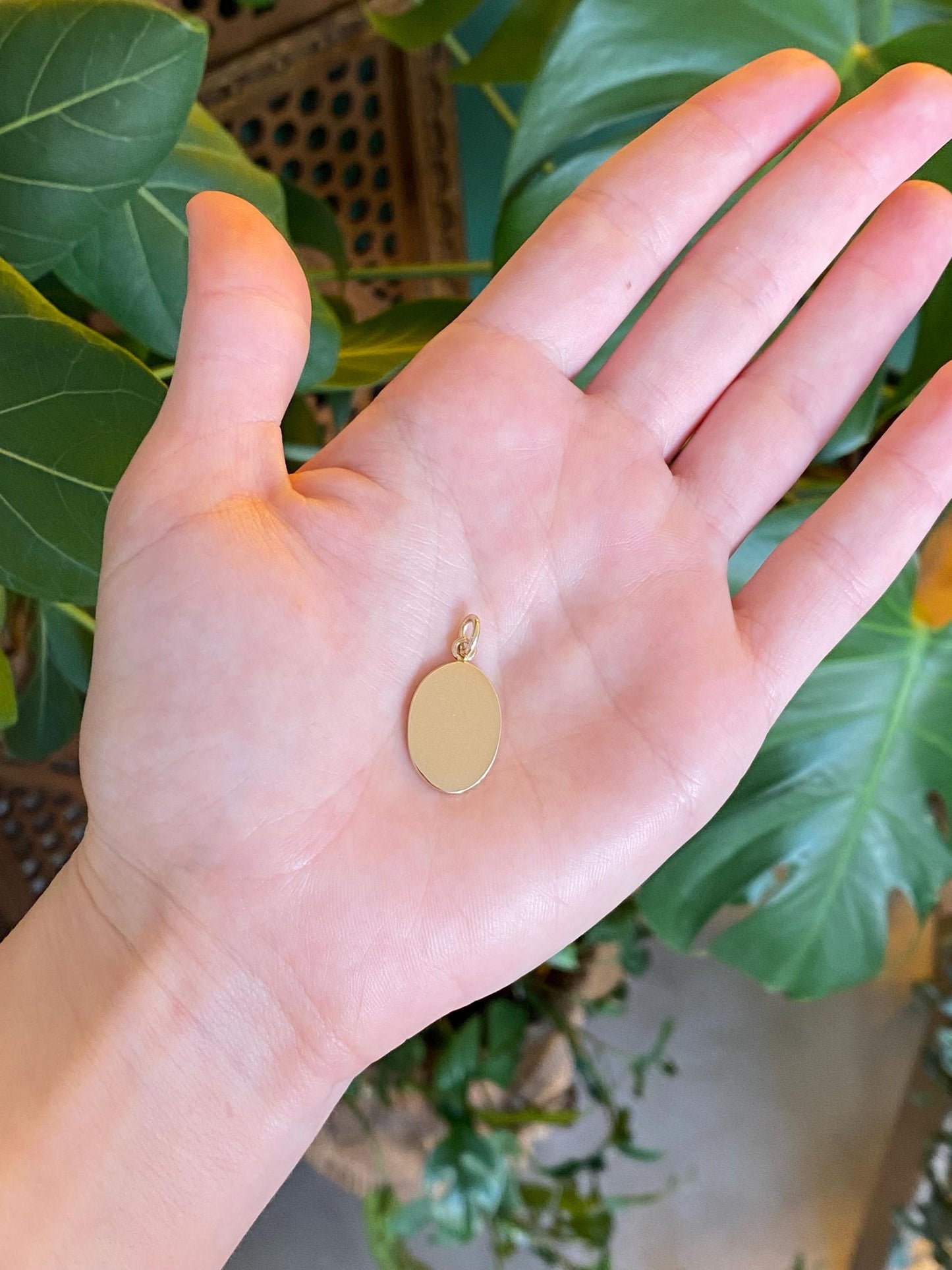 Vintage Solid 14k Yellow Gold Cufflink Conversion Charm